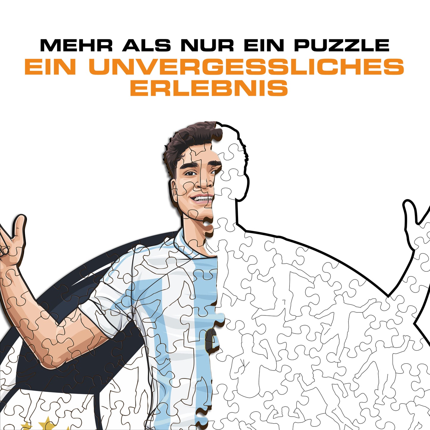 Julian Alvarez - Holzpuzzle