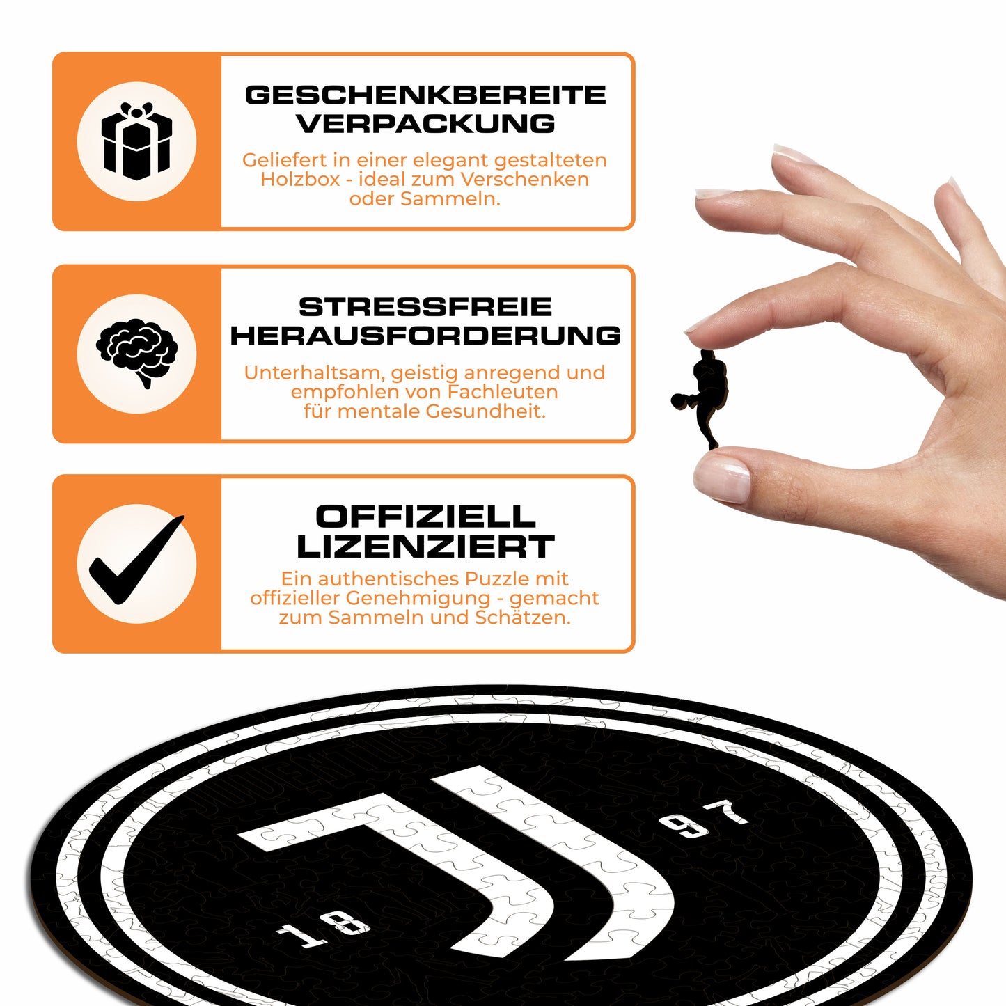 Juventus FC® Logo - Holzpuzzle