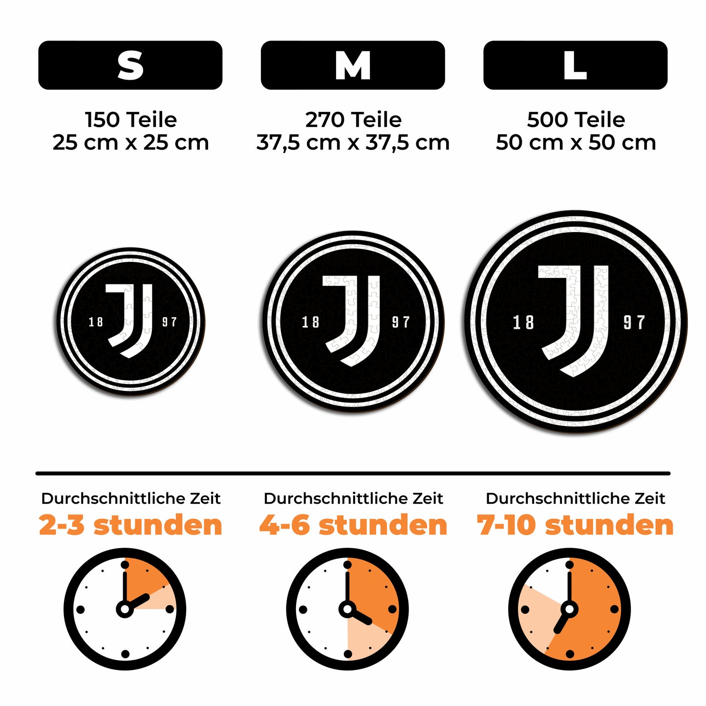 Juventus FC® Logo - Holzpuzzle