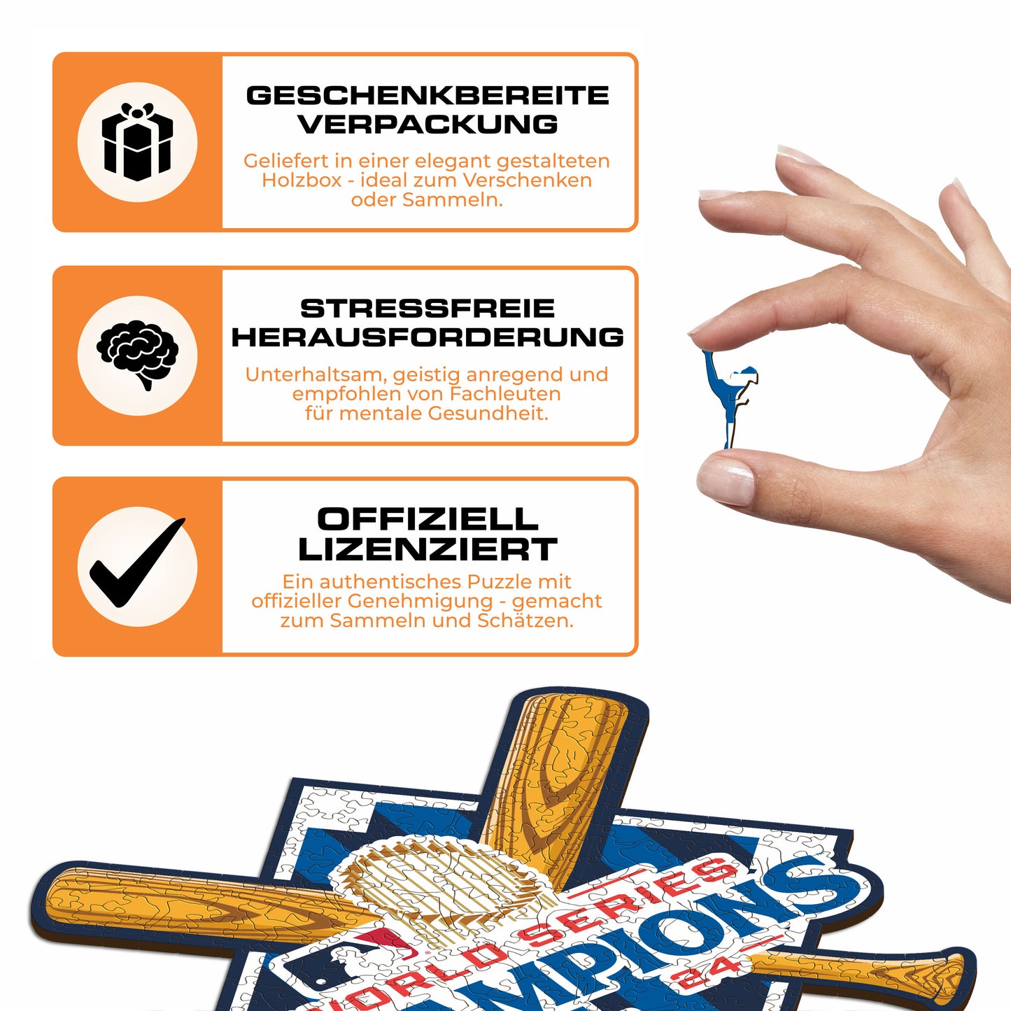 Los Angeles Dodgers™ 2024 World Series - Holzpuzzle