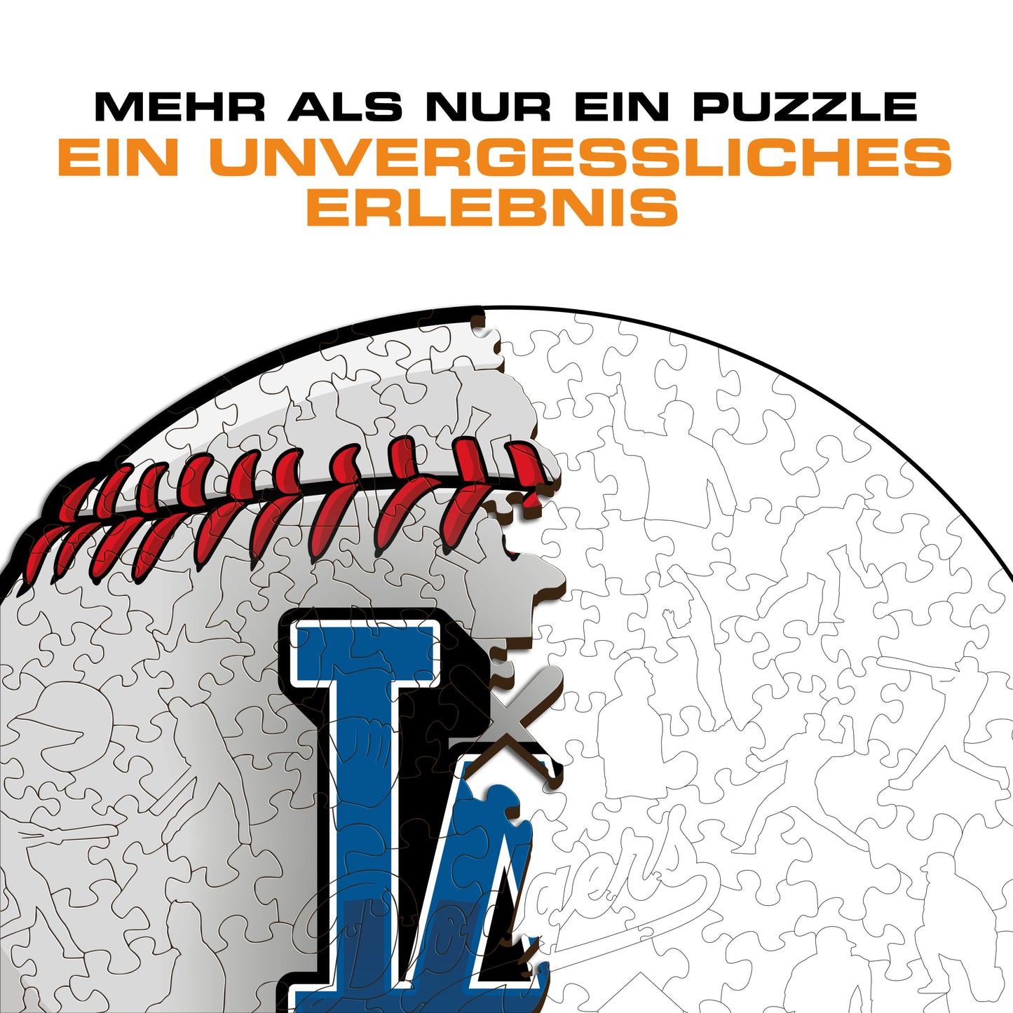 Los Angeles Dodgers™ Baseball - Holzpuzzle