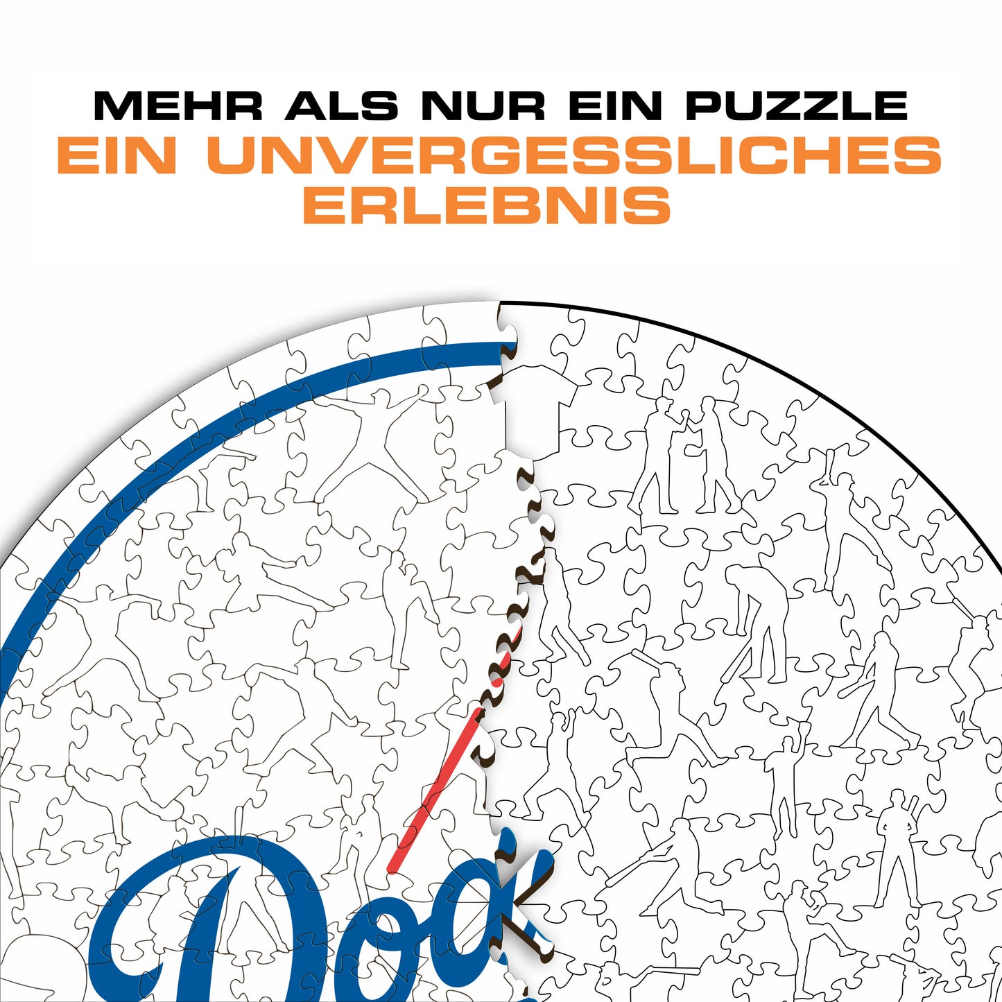Los Angeles Dodgers™ Logo - Holzpuzzle