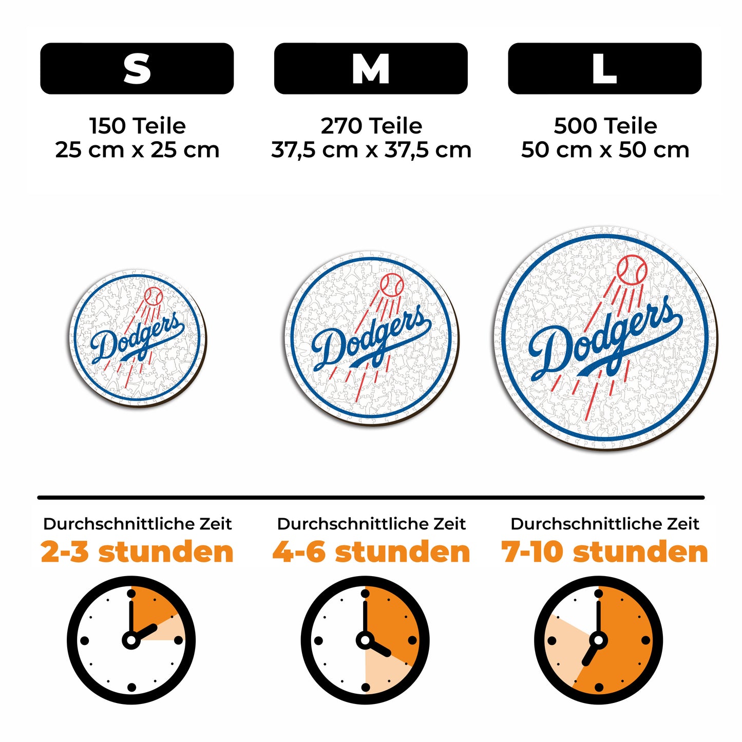 Los Angeles Dodgers™ Logo - Holzpuzzle
