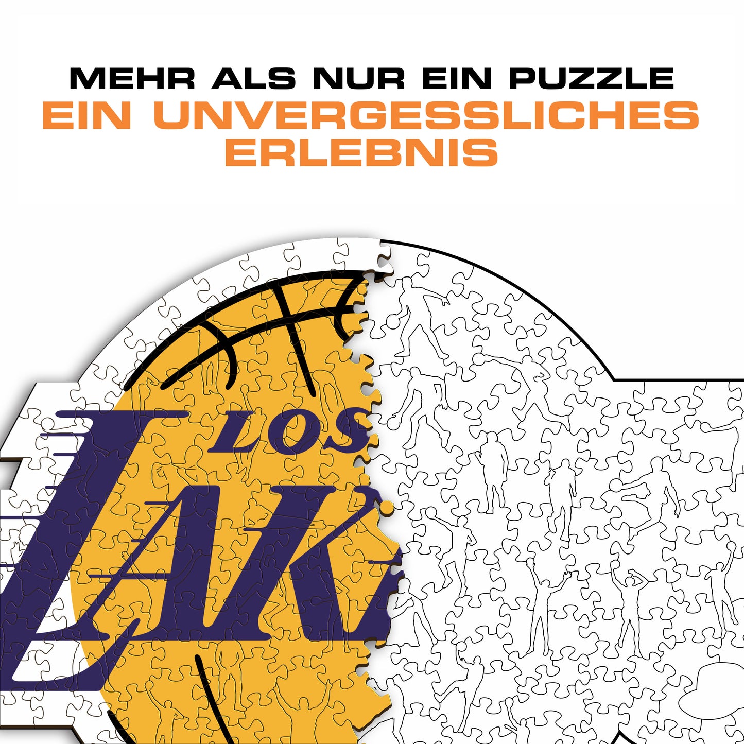 Los Angeles Lakers™ Logo - Holzpuzzle