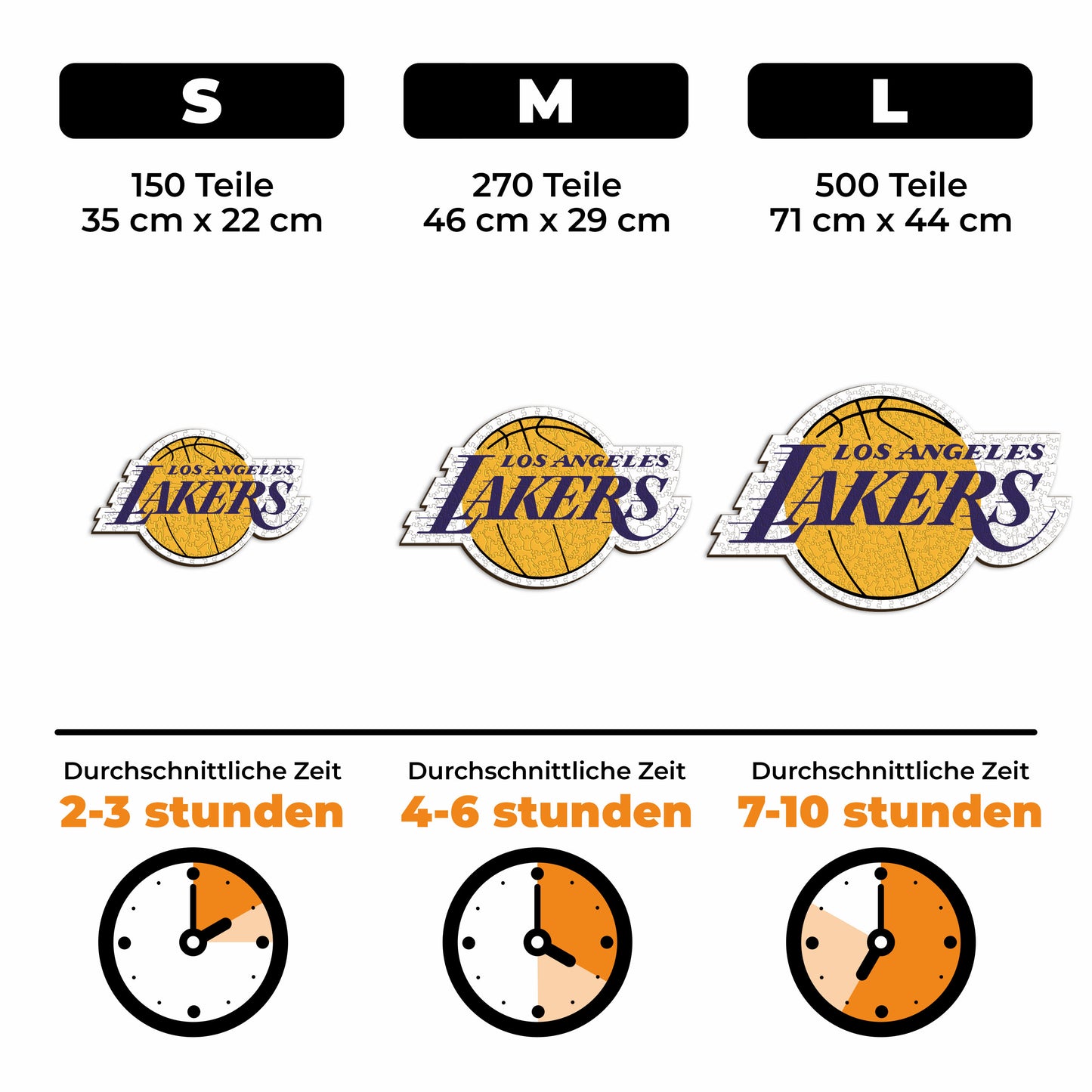 Los Angeles Lakers™ Logo - Holzpuzzle