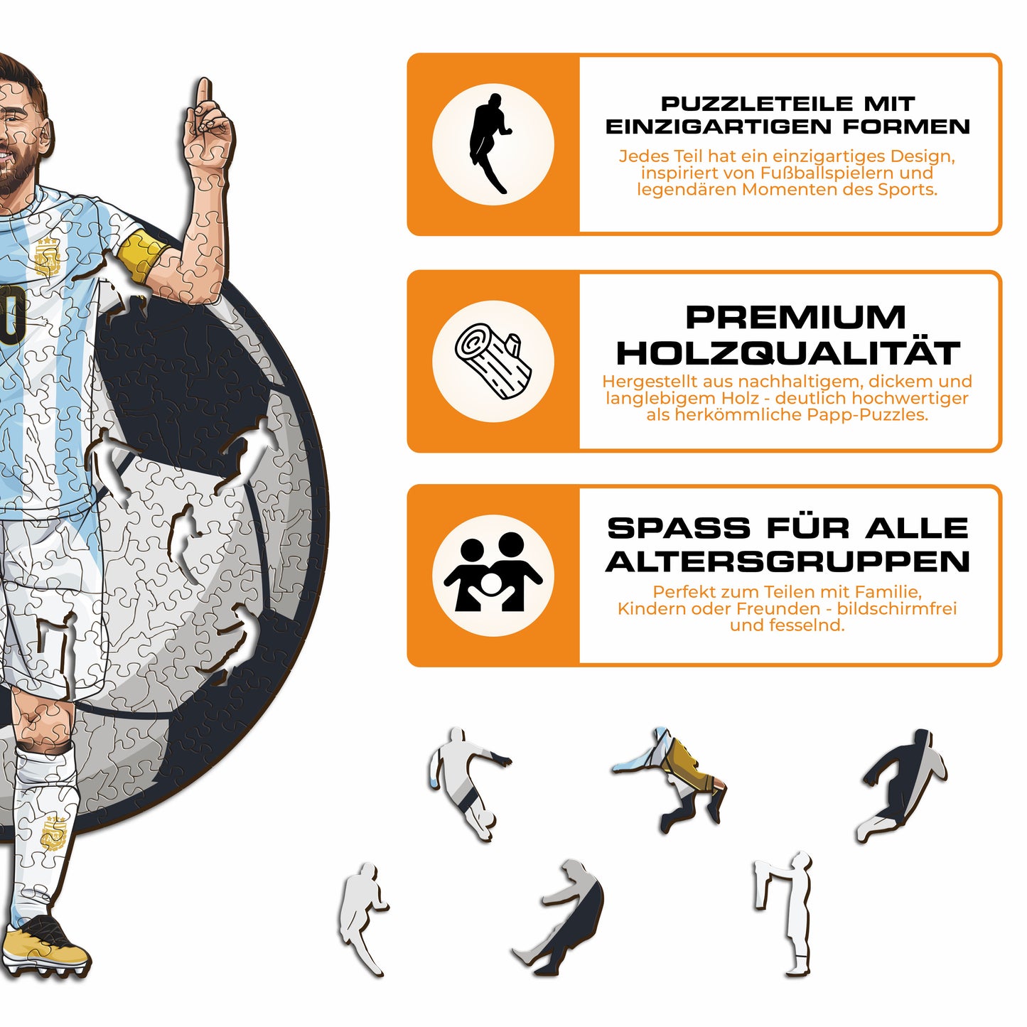 Lionel Messi - Holzpuzzle