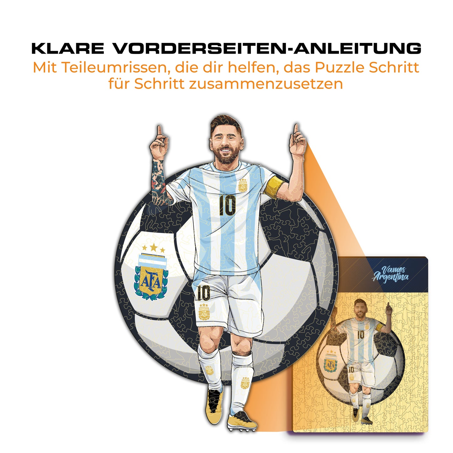 Lionel Messi - Holzpuzzle