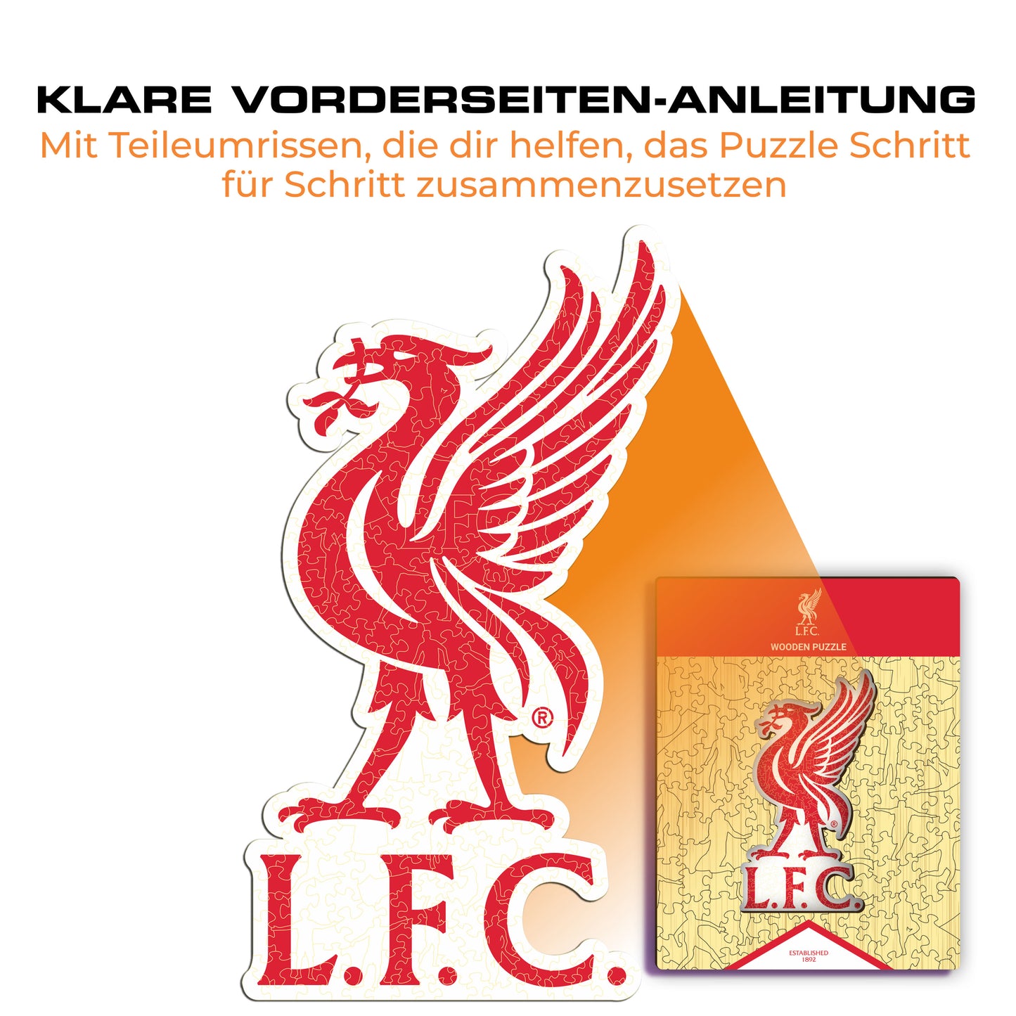 Liverpool FC® Liver Bird Logo - Holzpuzzle