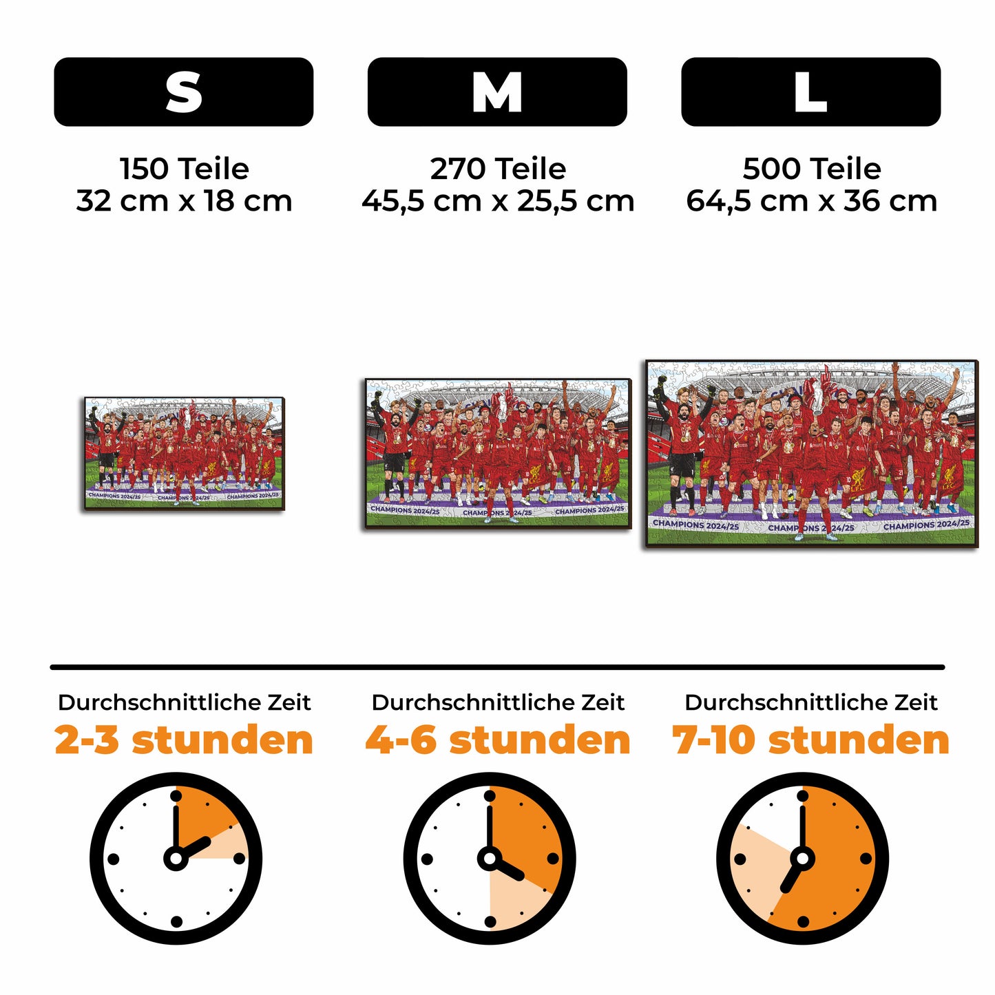 Liverpool FC® Premier League Champions 24/25 - Holzpuzzle