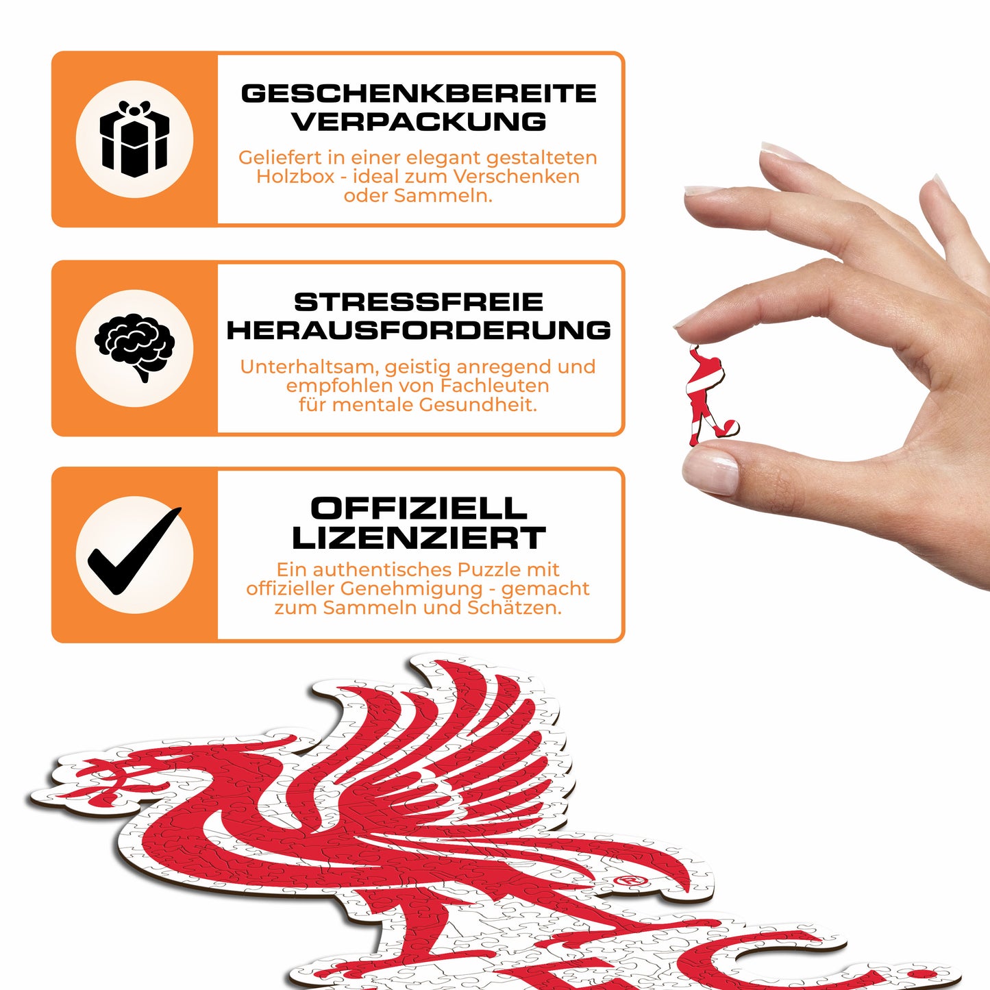 Liverpool FC® Liver Bird Logo - Holzpuzzle
