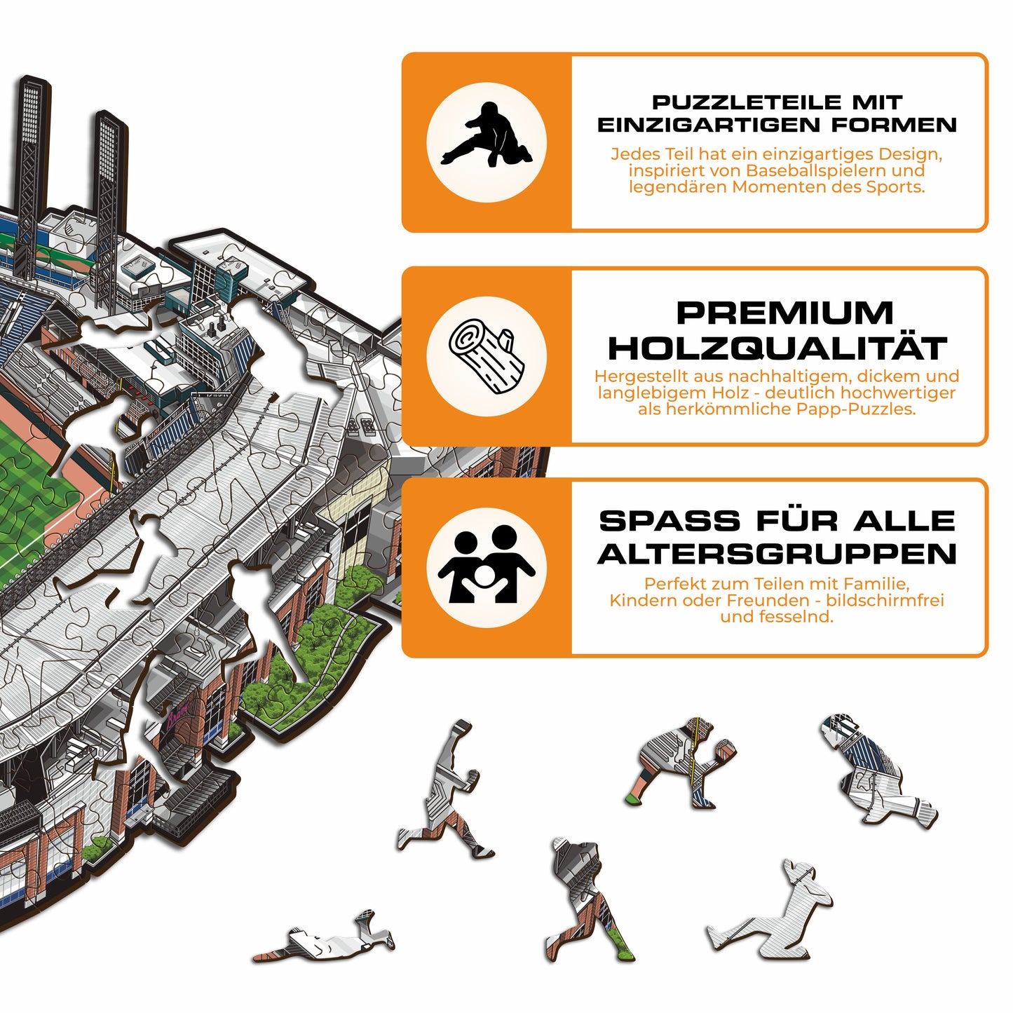 Atlanta Braves™ Truist Park - Holzpuzzle