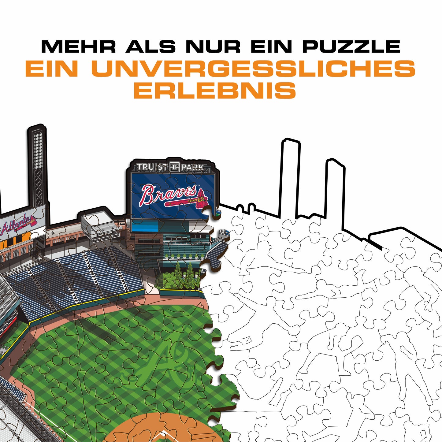 Atlanta Braves™ Truist Park - Holzpuzzle