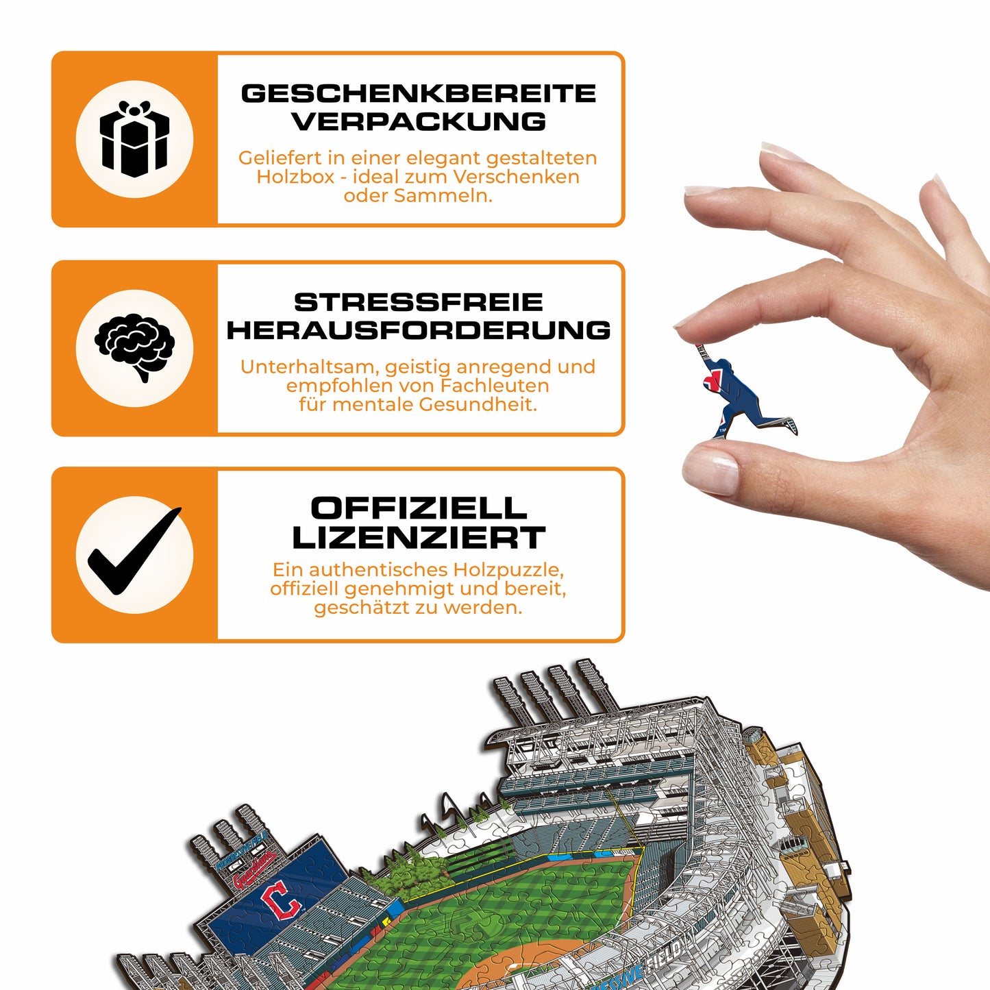 Cleveland Guardians™ Progressive Field - Holzpuzzle