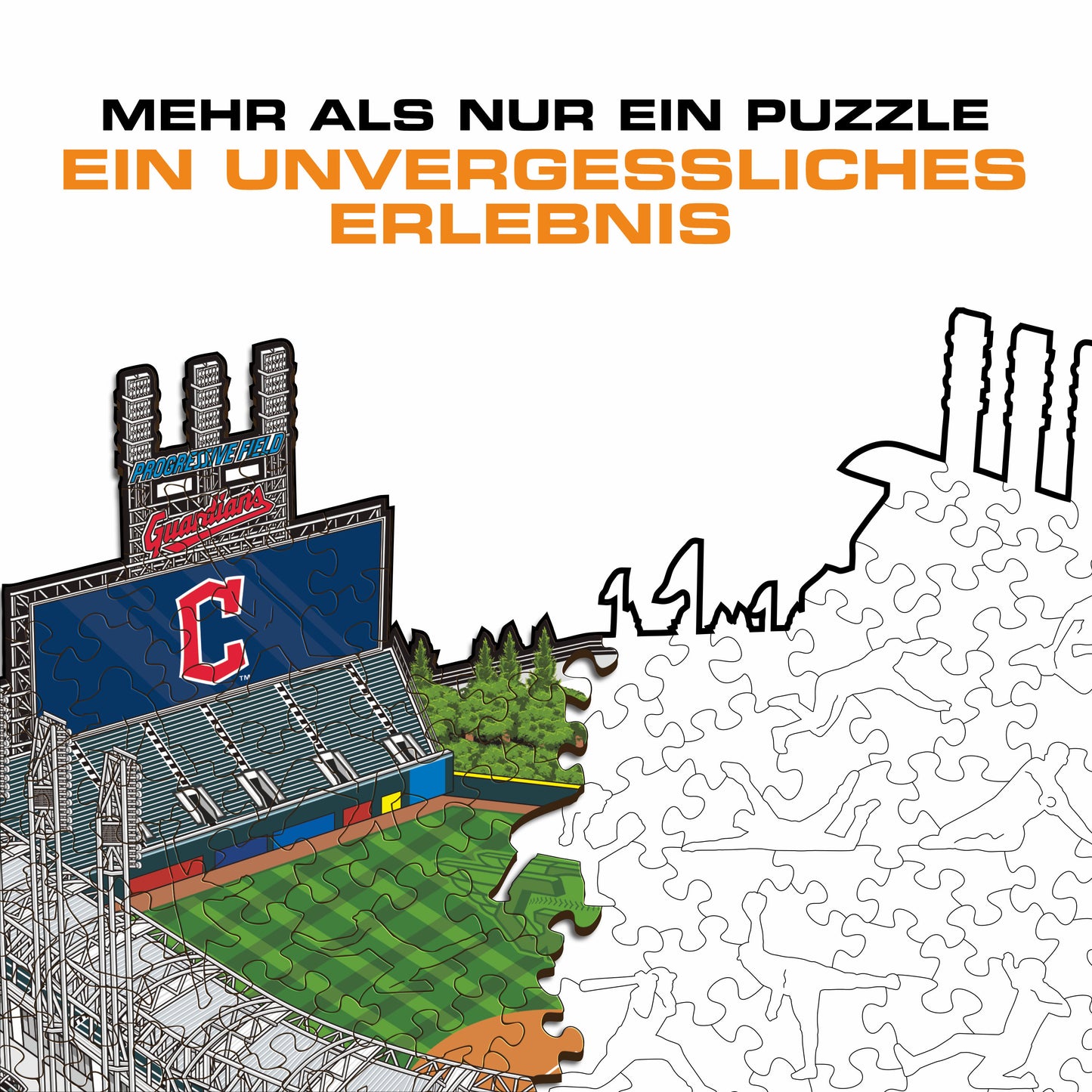 Cleveland Guardians™ Progressive Field - Holzpuzzle