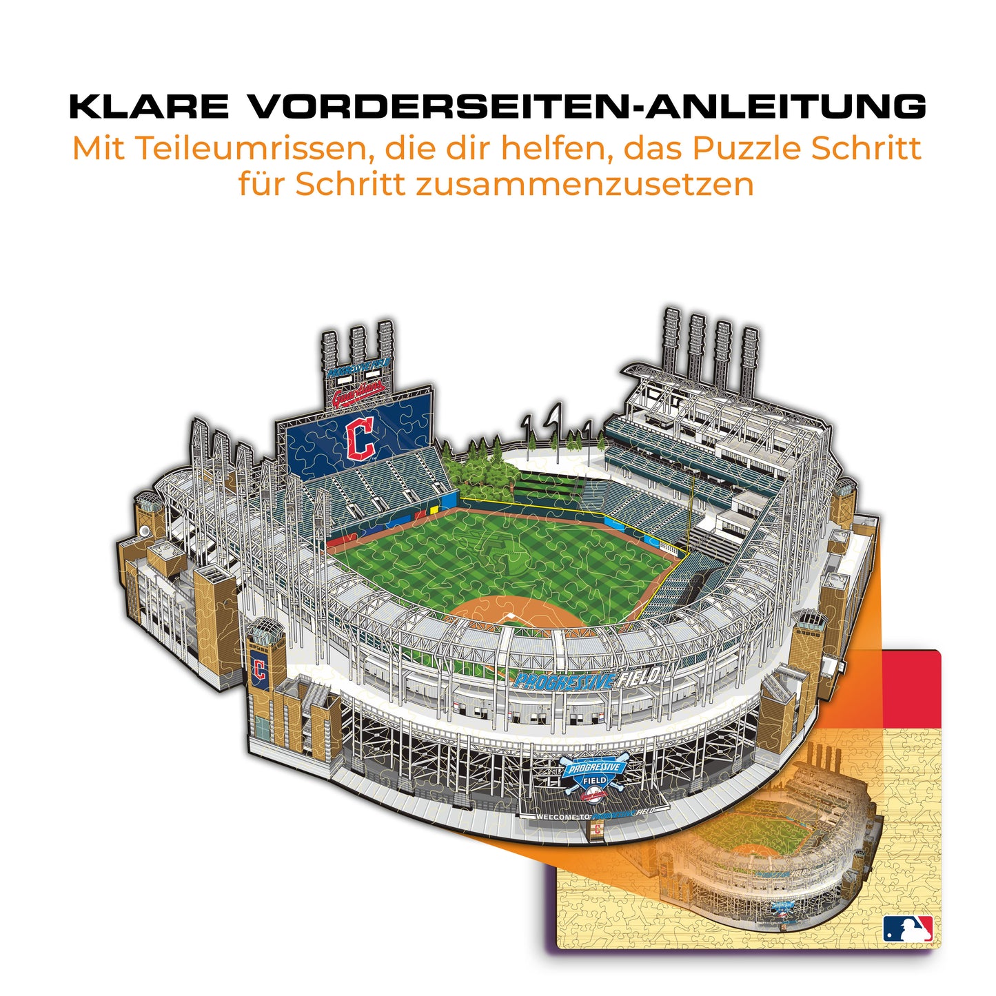 Cleveland Guardians™ Progressive Field - Holzpuzzle