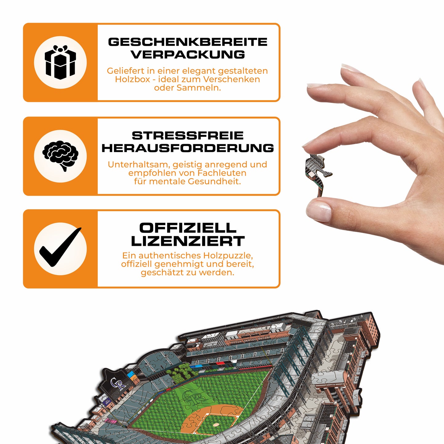 Colorado Rockies™ Coors Field - Holzpuzzle