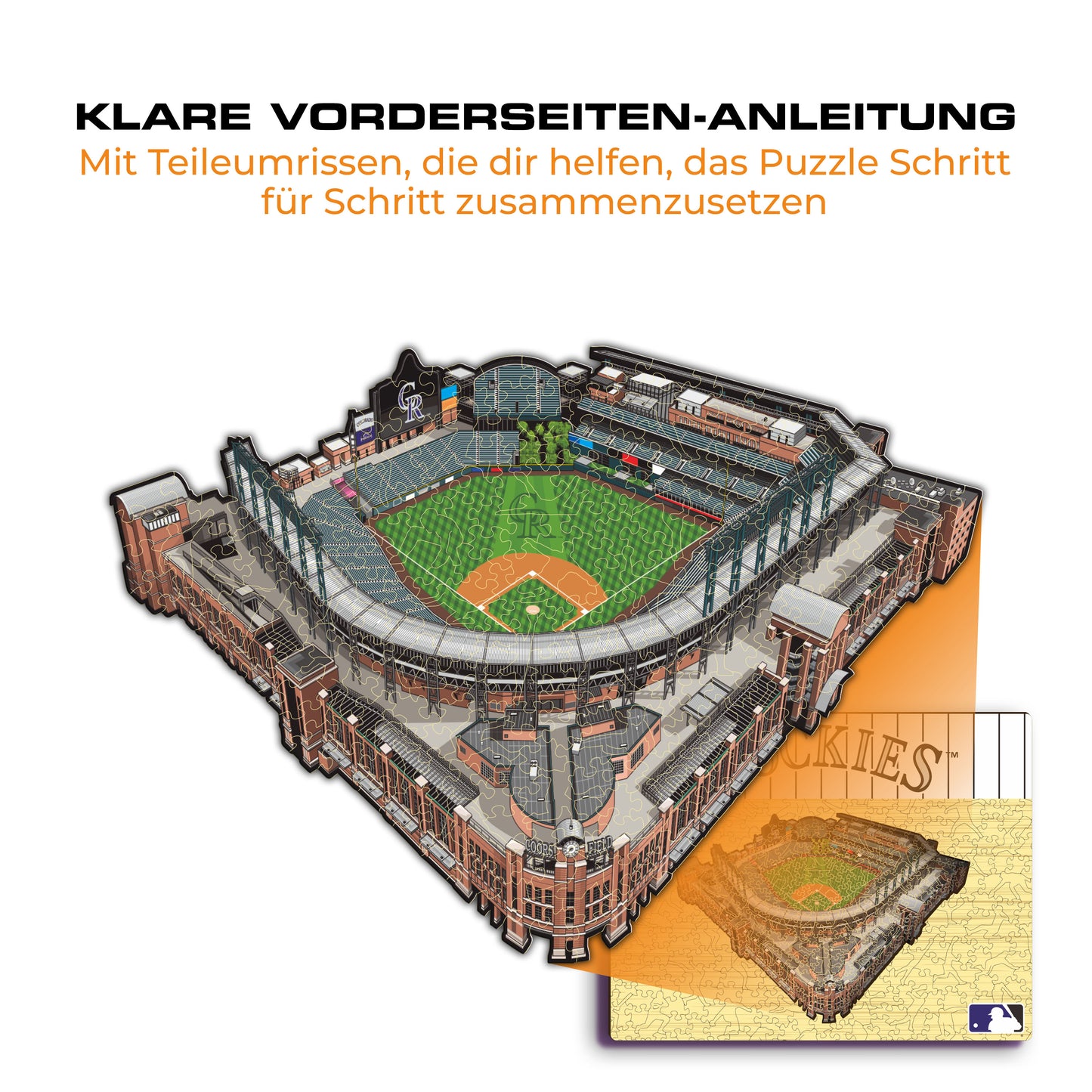 Colorado Rockies™ Coors Field - Holzpuzzle
