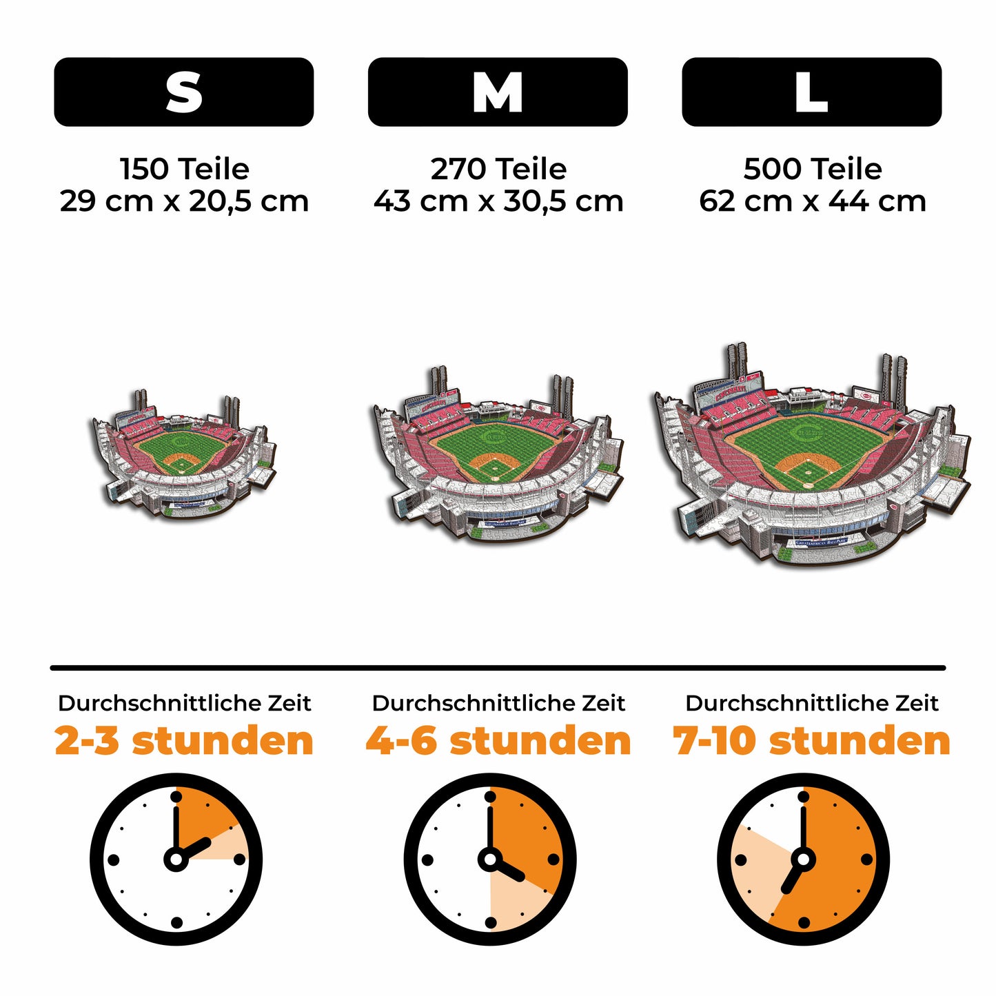 Cincinnati Reds™ Great American Ball Park - Holzpuzzle