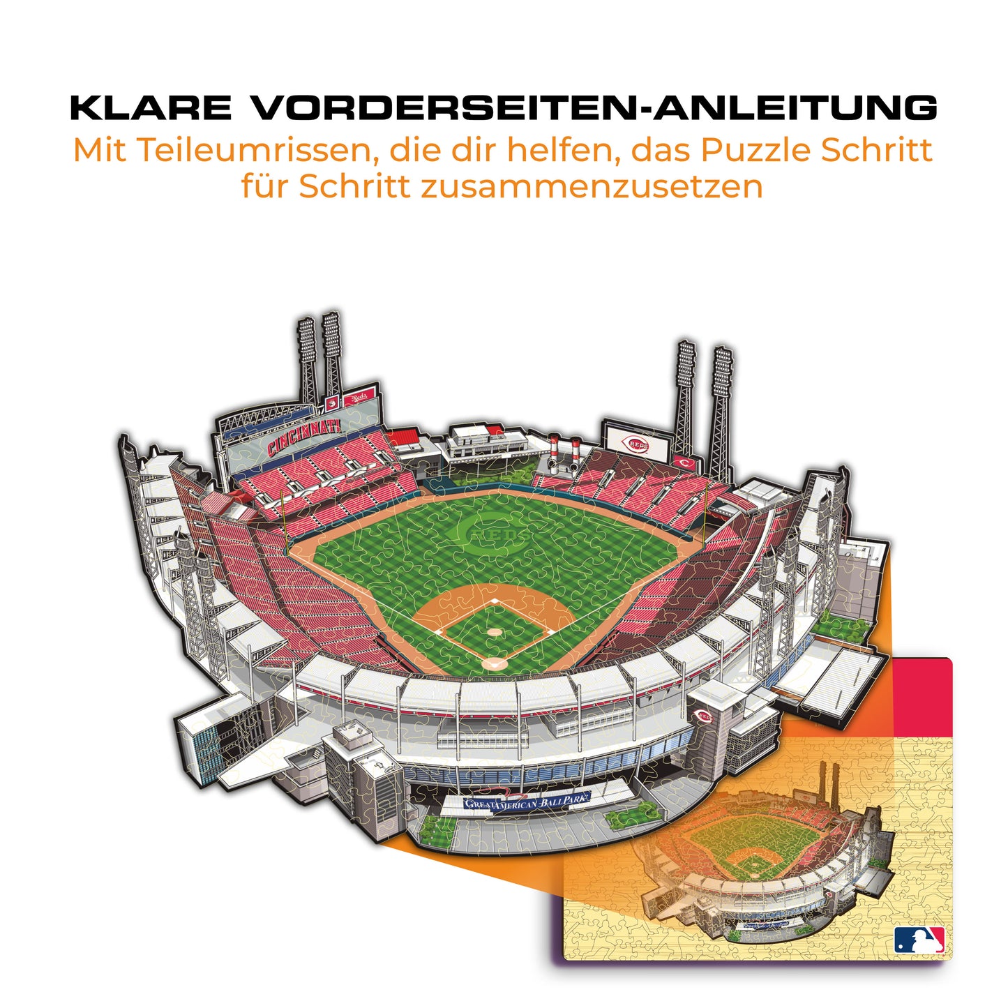 Cincinnati Reds™ Great American Ball Park - Holzpuzzle