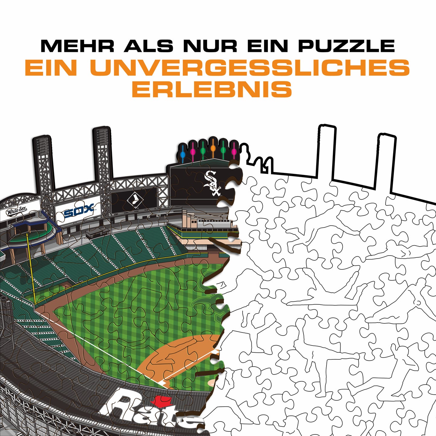 Chicago White Sox™ Rate Field - Holzpuzzle