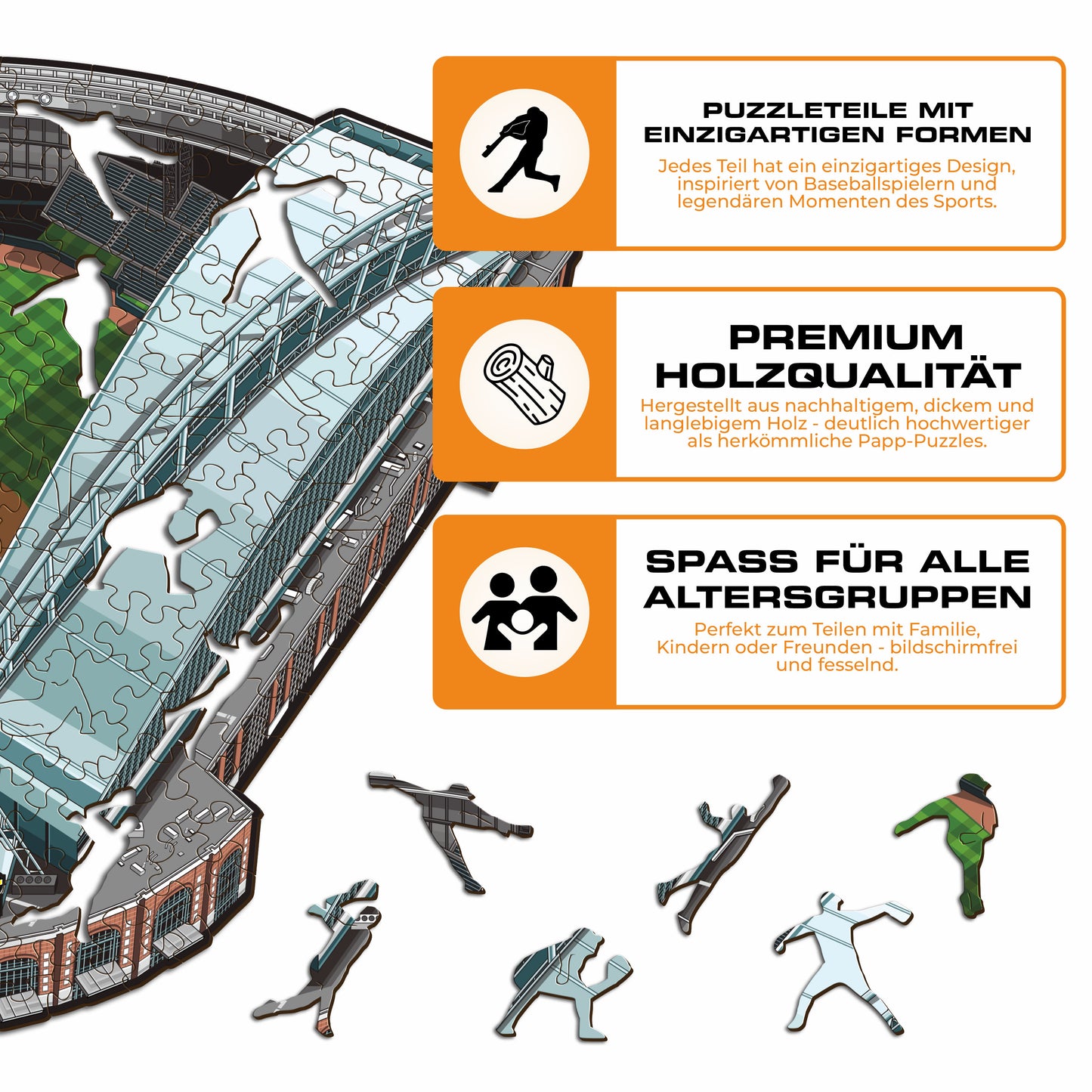 Milwaukee Brewers™ American Family Field - Holzpuzzle
