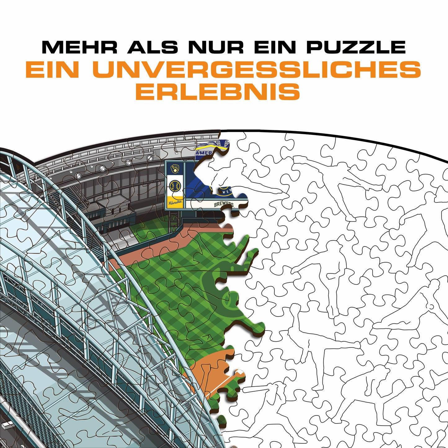 Milwaukee Brewers™ American Family Field - Holzpuzzle