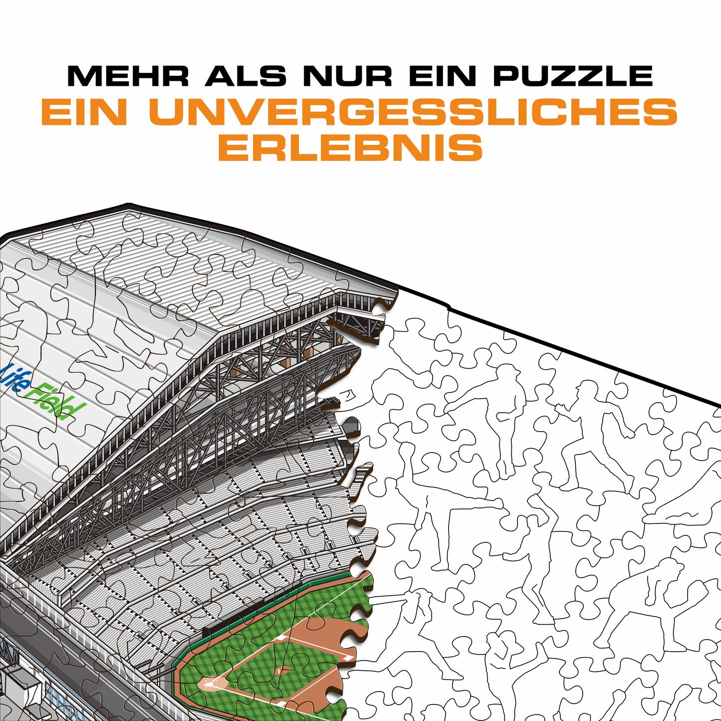 Texas Rangers™ Globe Life Field - Holzpuzzle