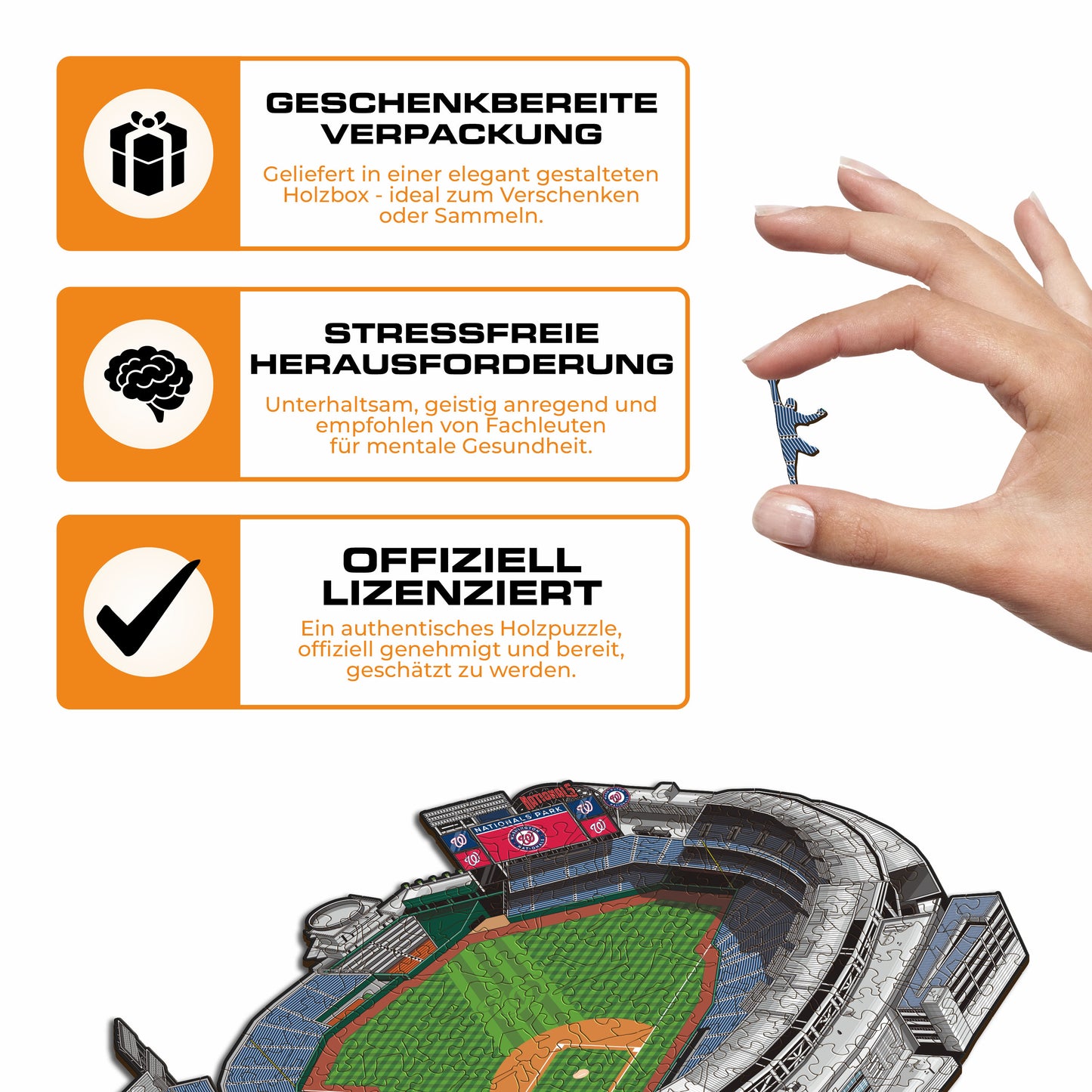 Washington Nationals™ Nationals Park - Holzpuzzle