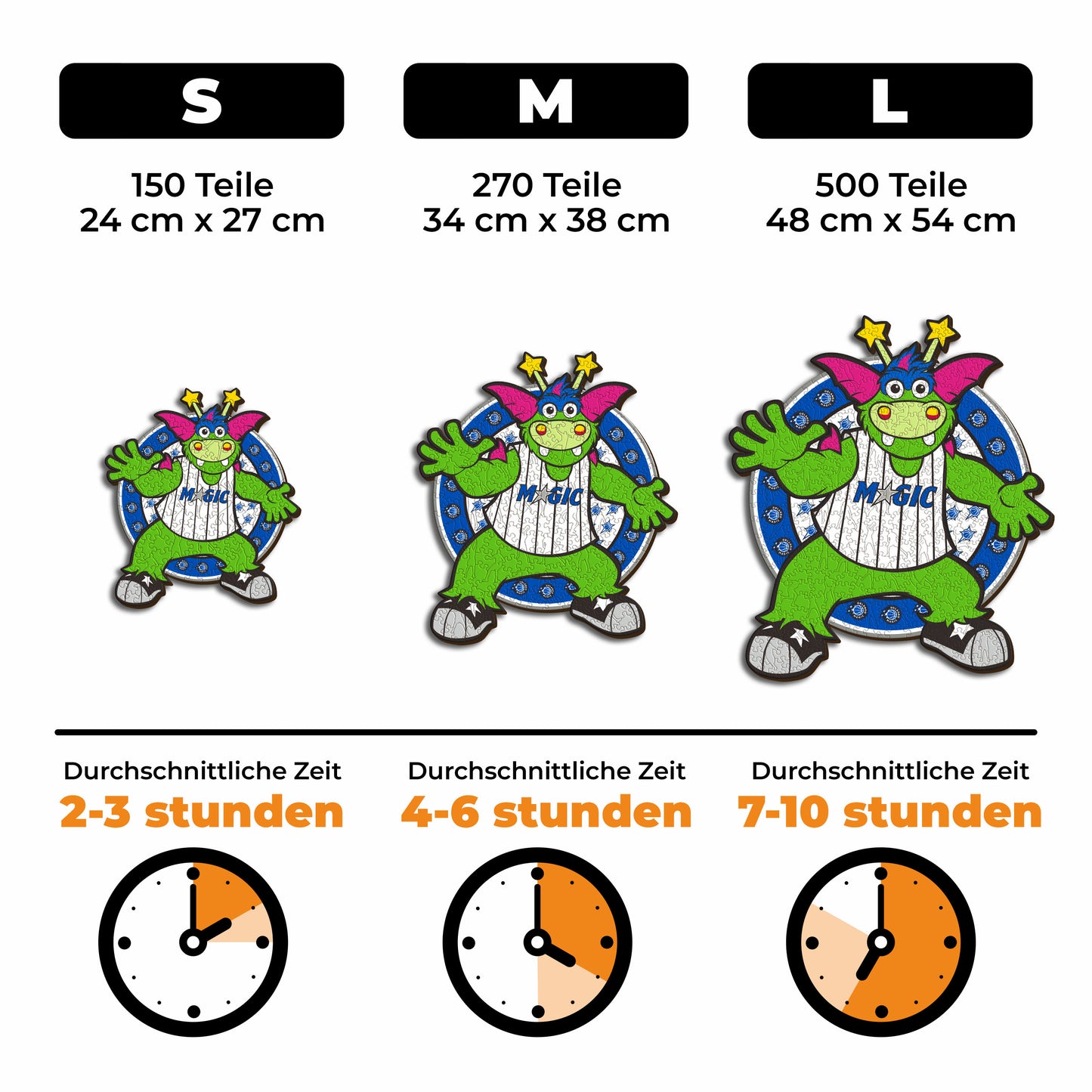 Orlando Magic™ Maskottchen - Holzpuzzle