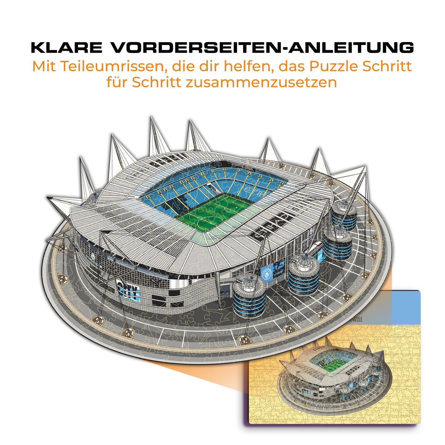 Man City FC® Etihad Stadium - Holzpuzzle