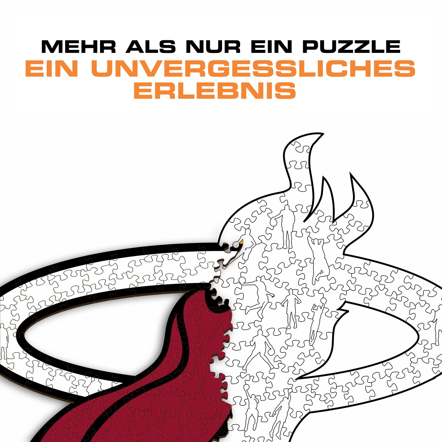 Miami Heat™ Logo - Holzpuzzle