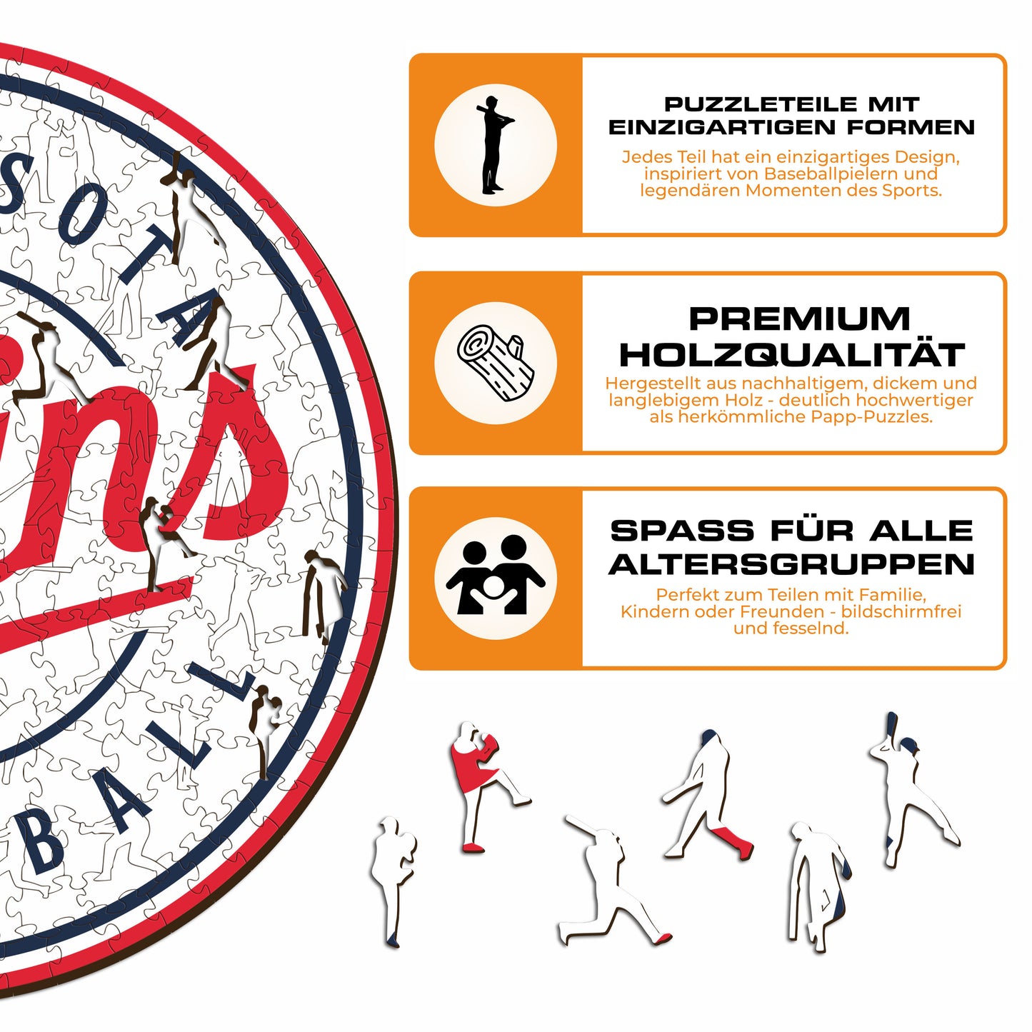 Minnesota Twins™ Logo - Holzpuzzle