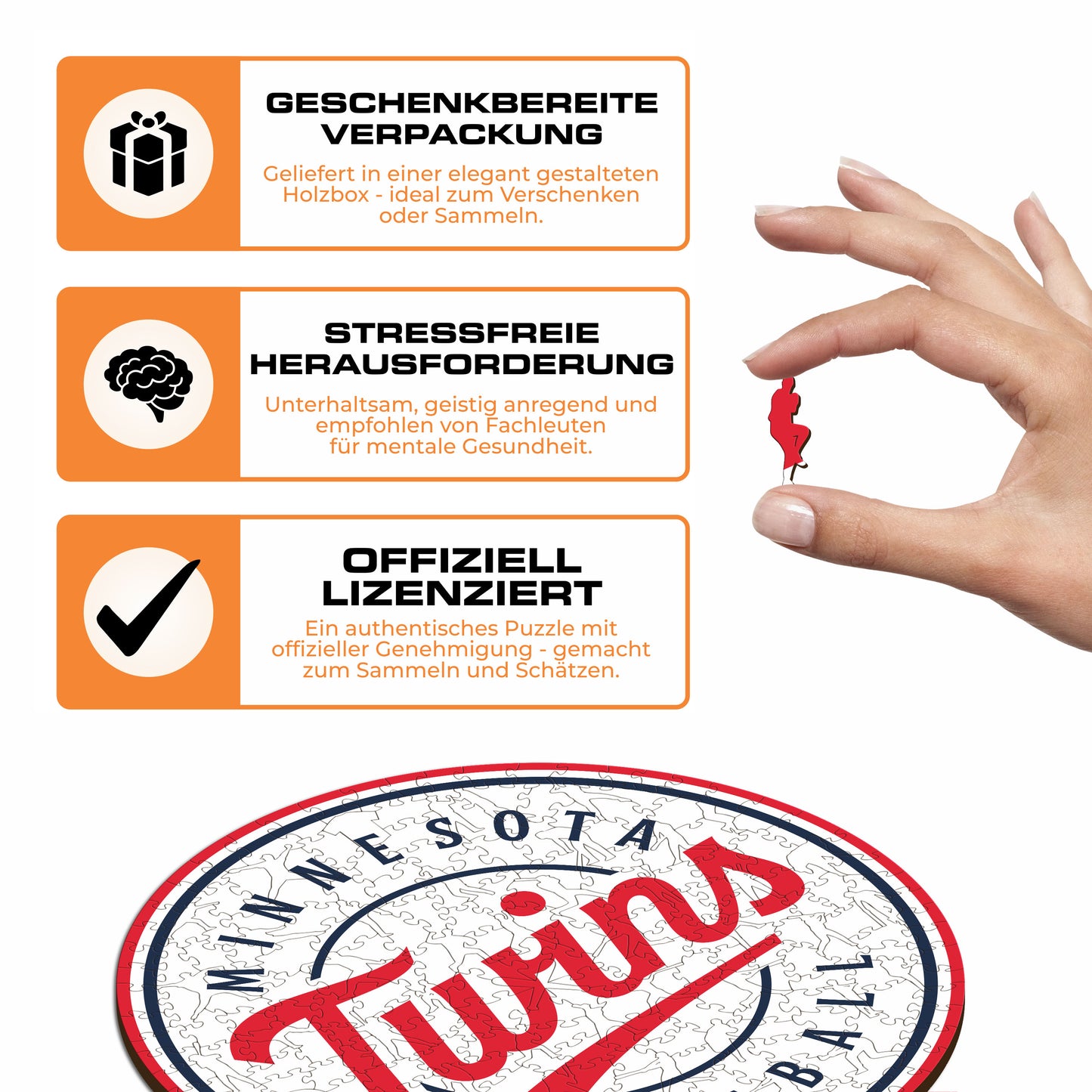 Minnesota Twins™ Logo - Holzpuzzle