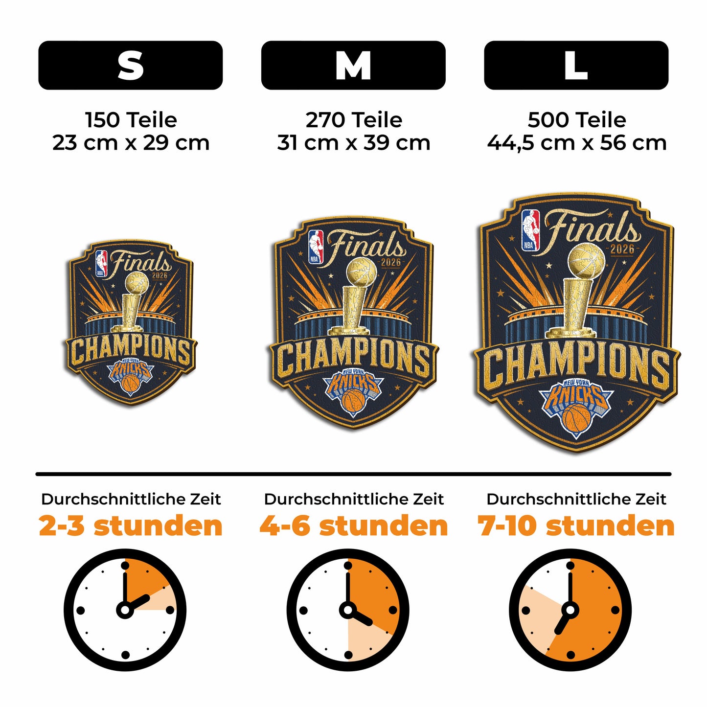 New York Knicks™ 2026 NBA Champions - Holzpuzzle