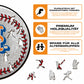 New York Mets™ Baseball - Holzpuzzle