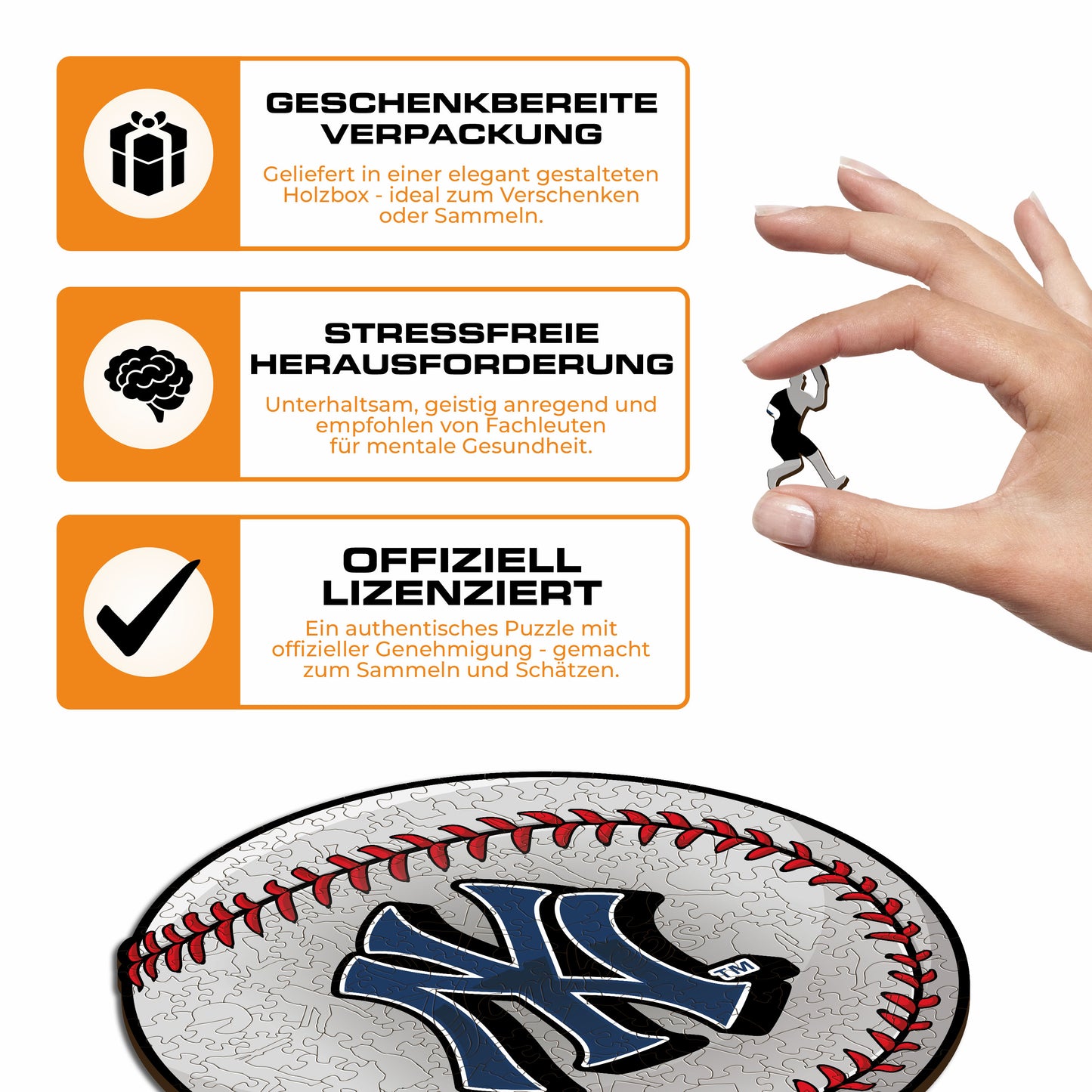 New York Yankees™ Baseball - Holzpuzzle