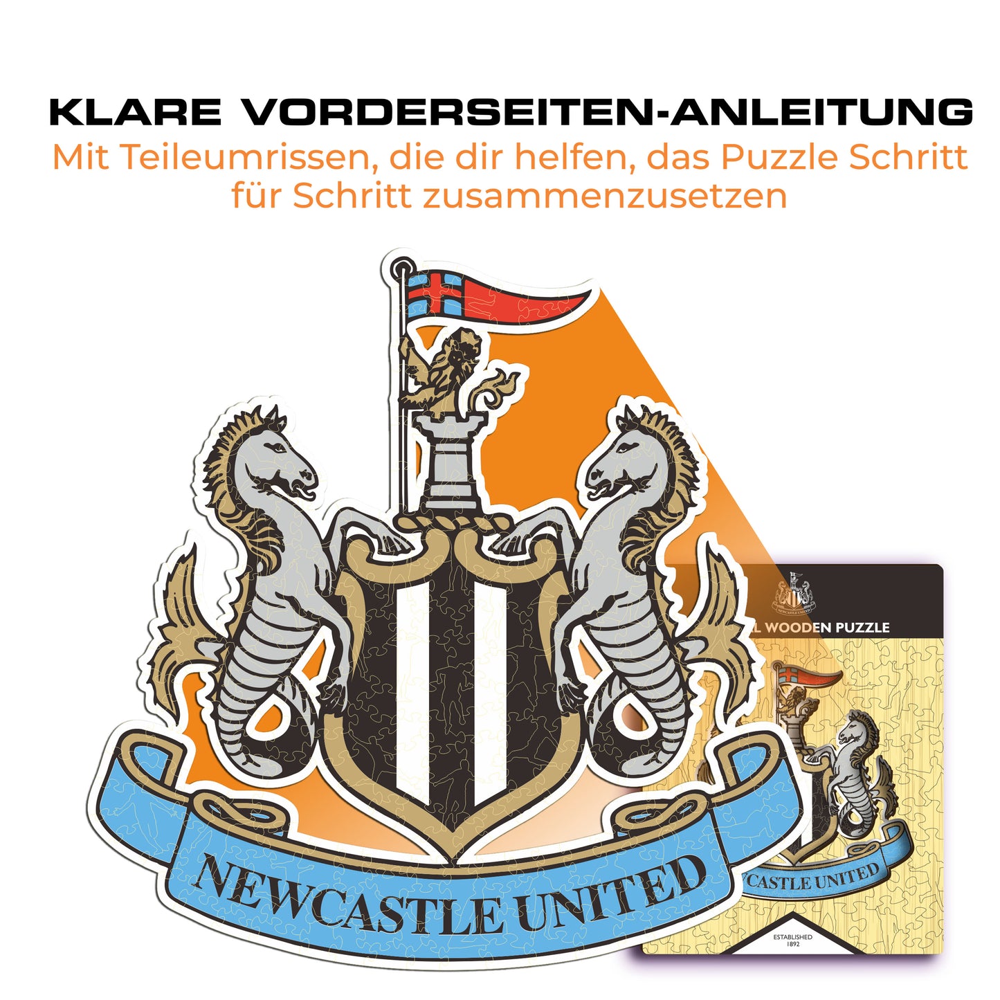Newcastle United FC® Logo - Holzpuzzle