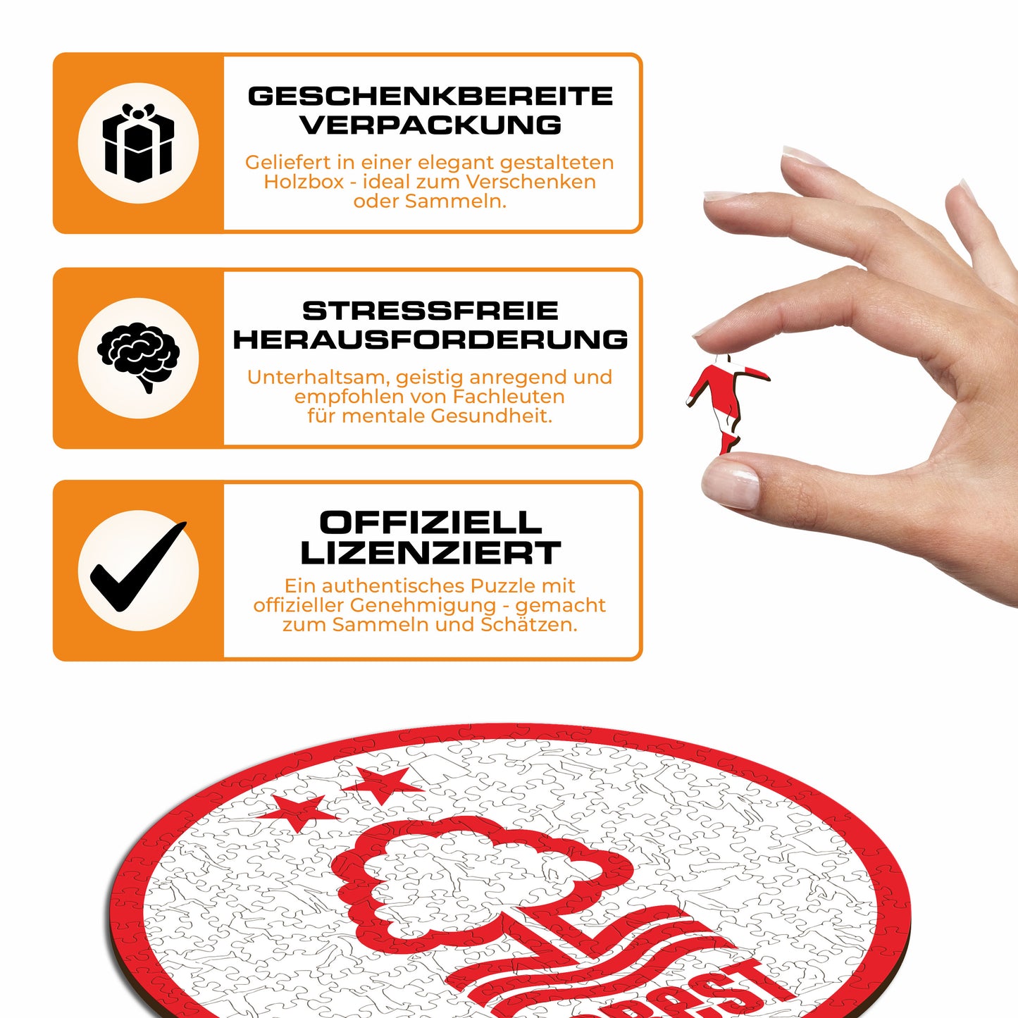 Nottingham Forest FC® Logo - Holzpuzzle