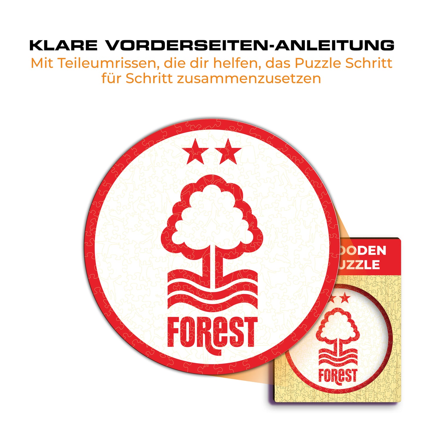 Nottingham Forest FC® Logo - Holzpuzzle