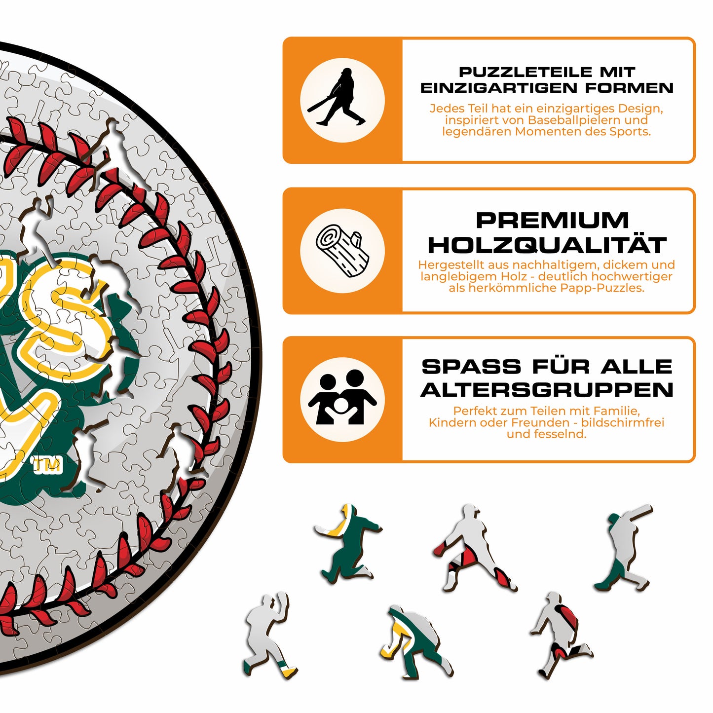 Oakland Athletics™ - Holzpuzzle