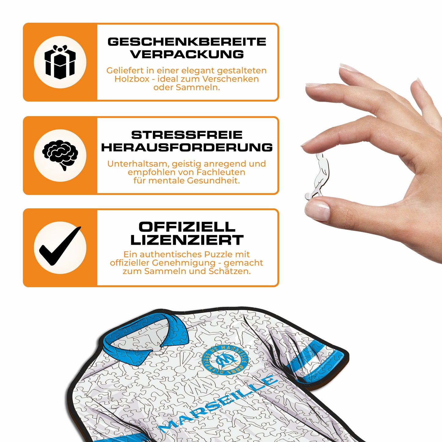 Olympique de Marseille® Jersey - Holzpuzzle