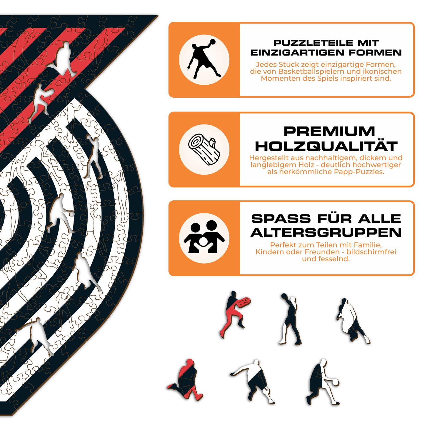 Portland Trail Blazers™ Logo - Holzpuzzle