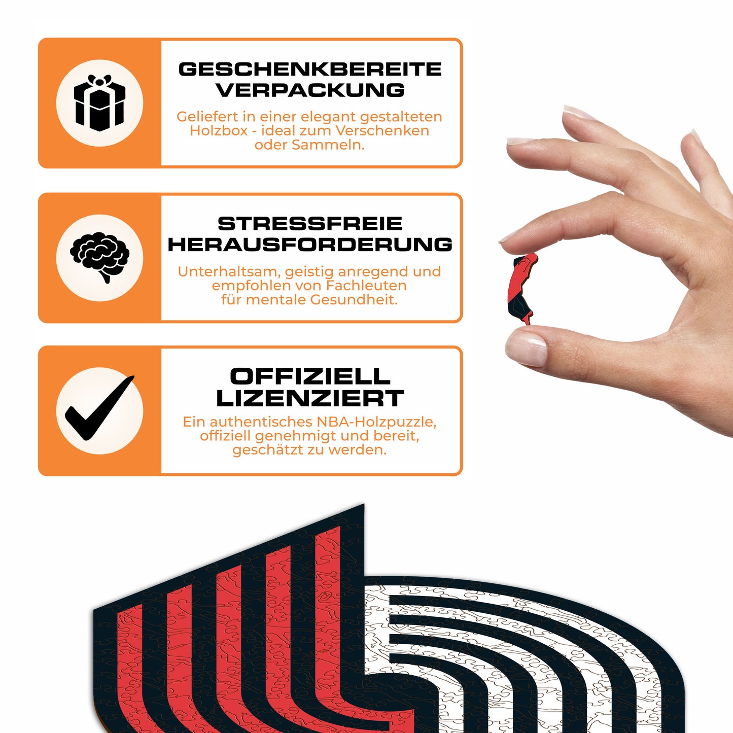 Portland Trail Blazers™ Logo - Holzpuzzle