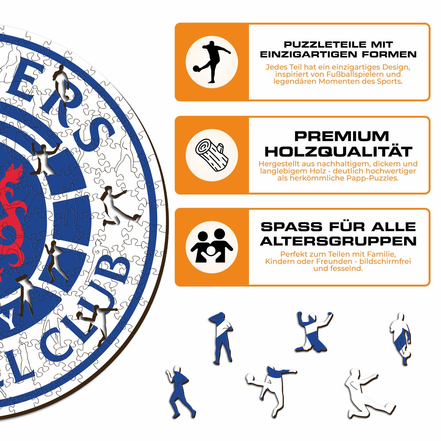 Glasgow Rangers FC® Logo - Holzpuzzle