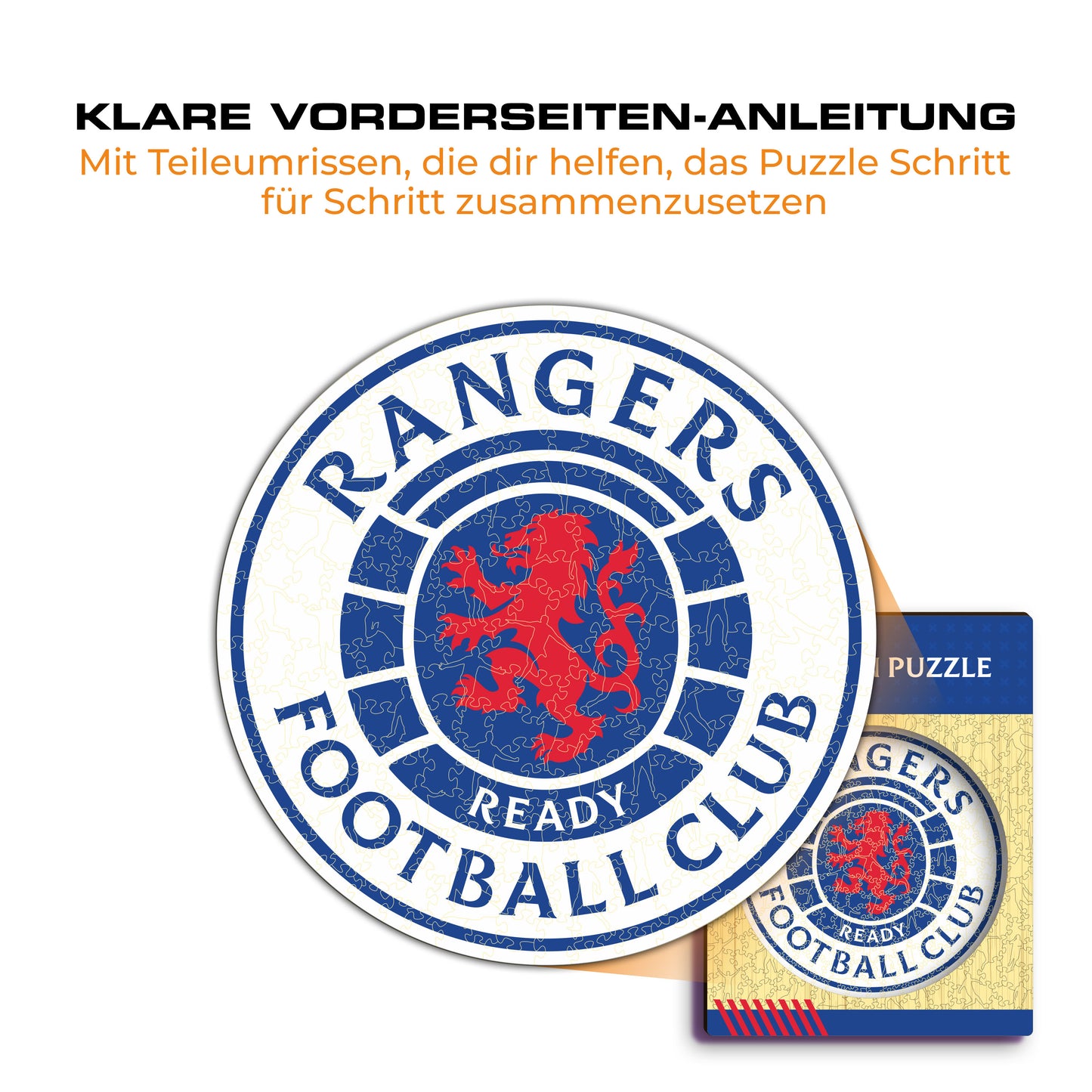 Glasgow Rangers FC® Logo - Holzpuzzle