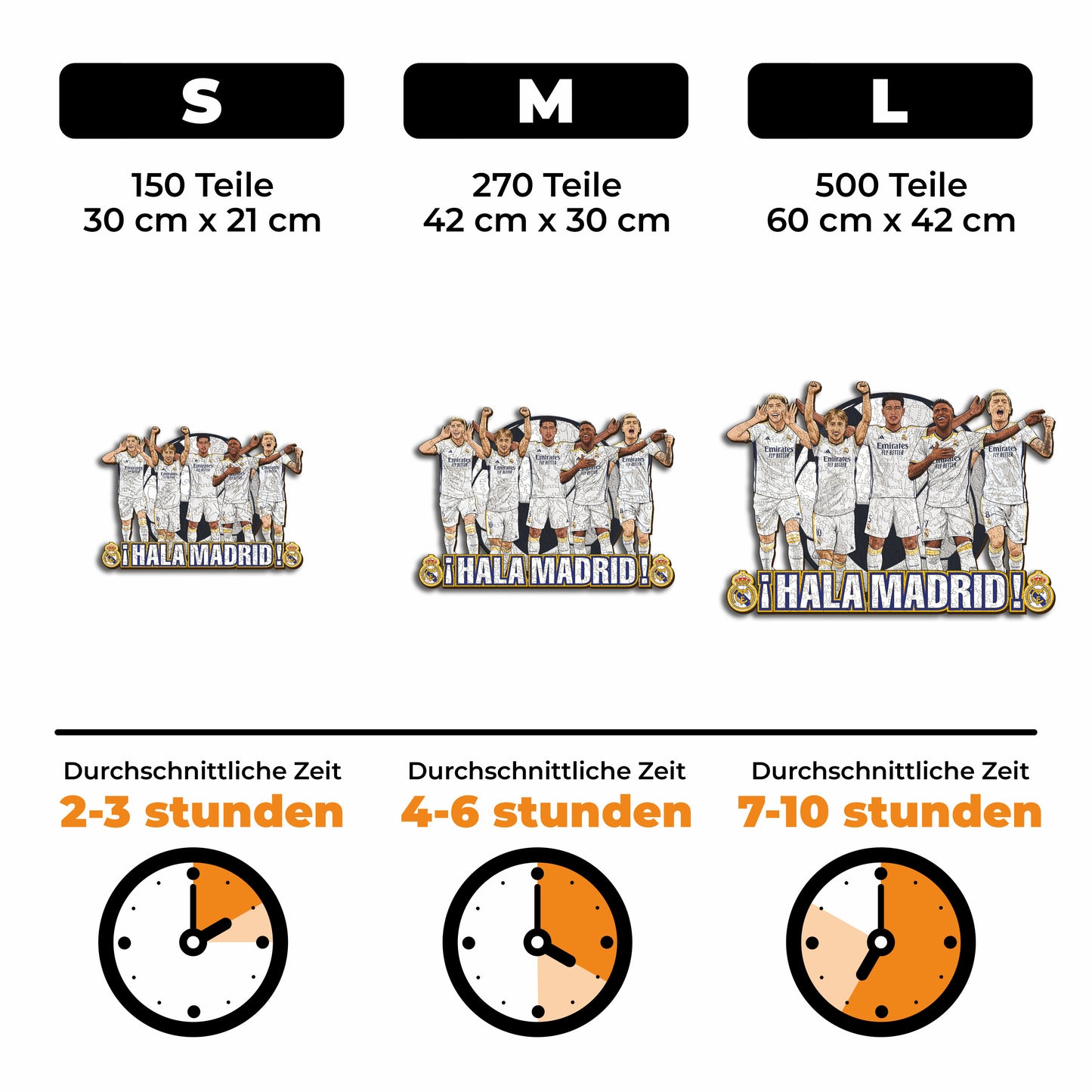 Real Madrid CF® 5 Players - Holzpuzzle