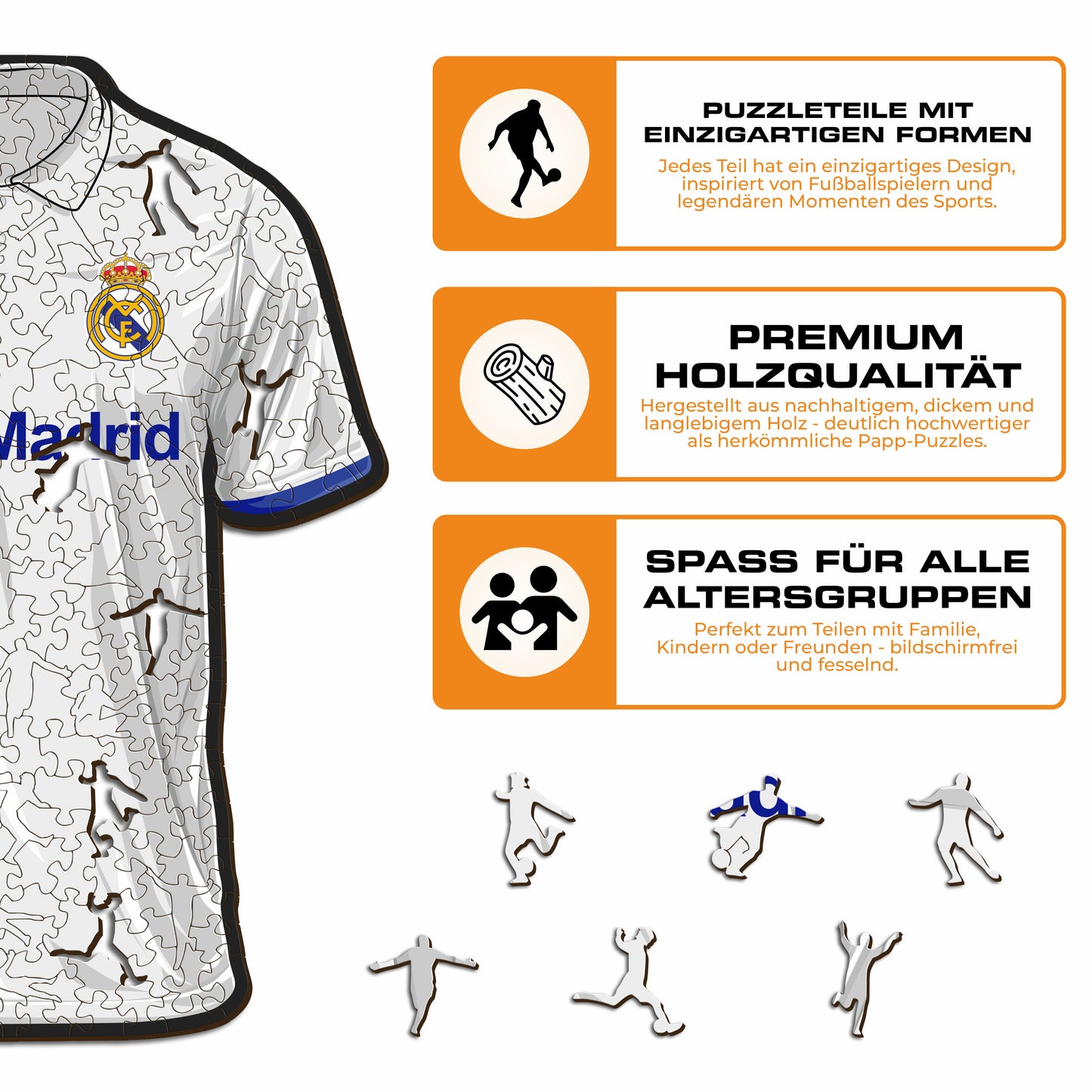 Real Madrid CF® Jersey - Holzpuzzle