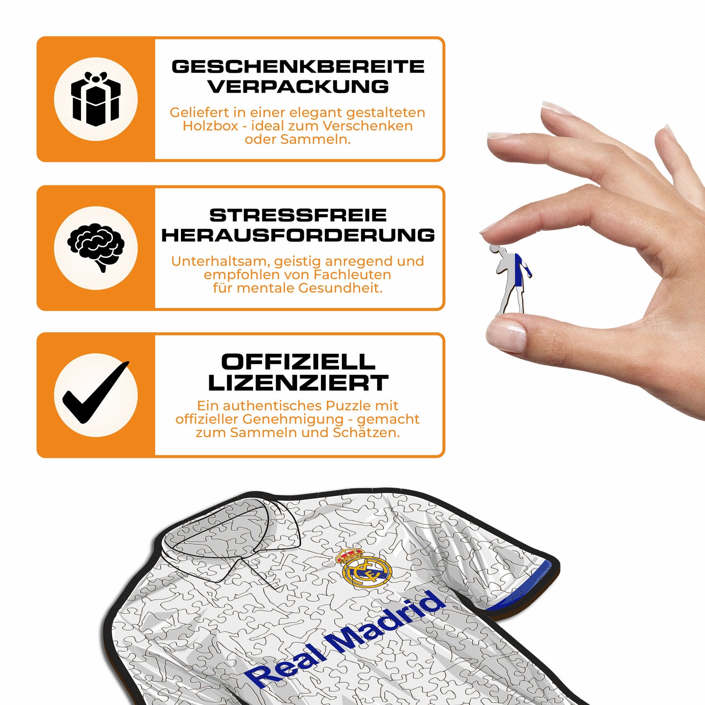 Real Madrid CF® Jersey - Holzpuzzle