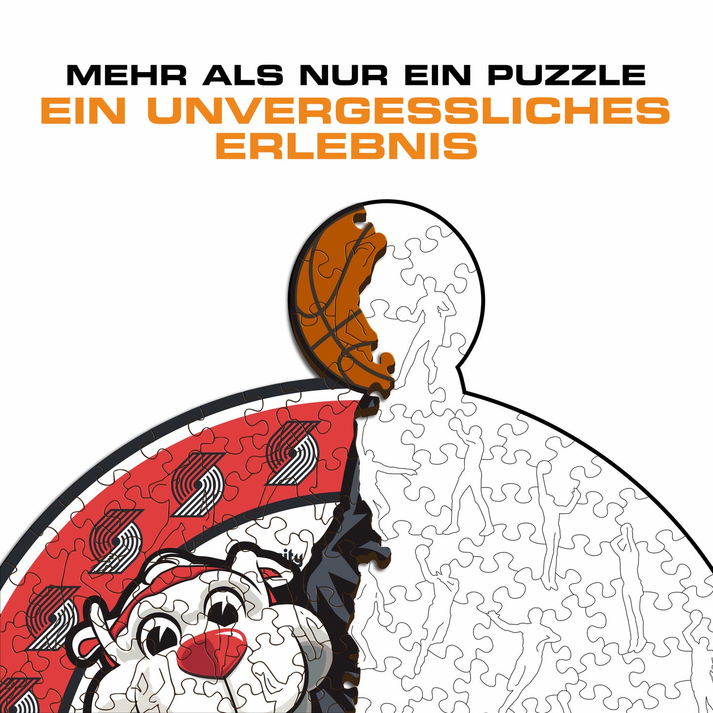 Portland Trail Blazers™ Maskottchen - Holzpuzzle