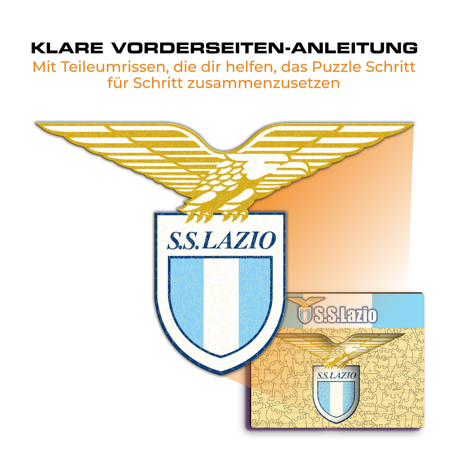 SS Lazio® Logo - Holzpuzzle